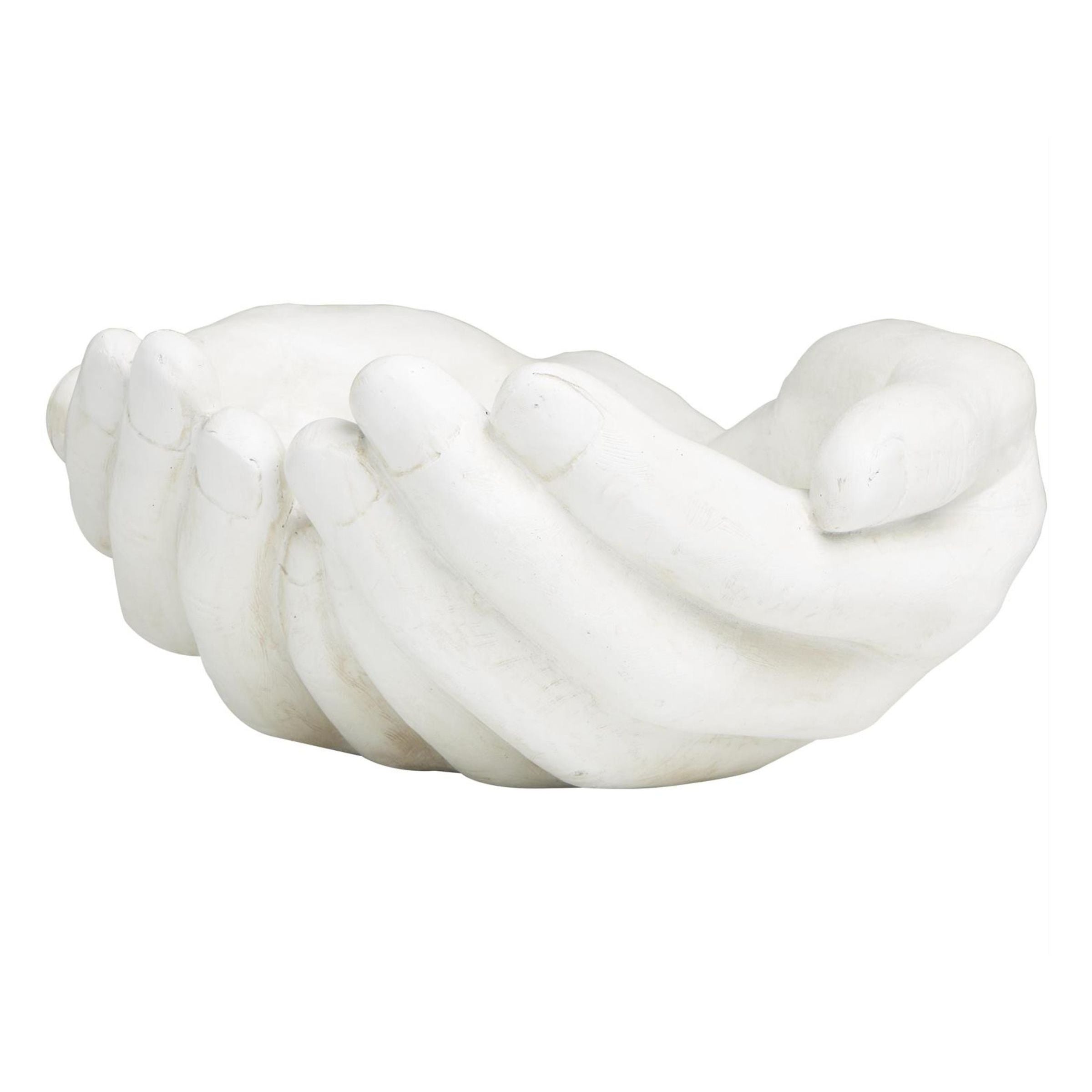 White Hands Bowl 16"W x 7"H