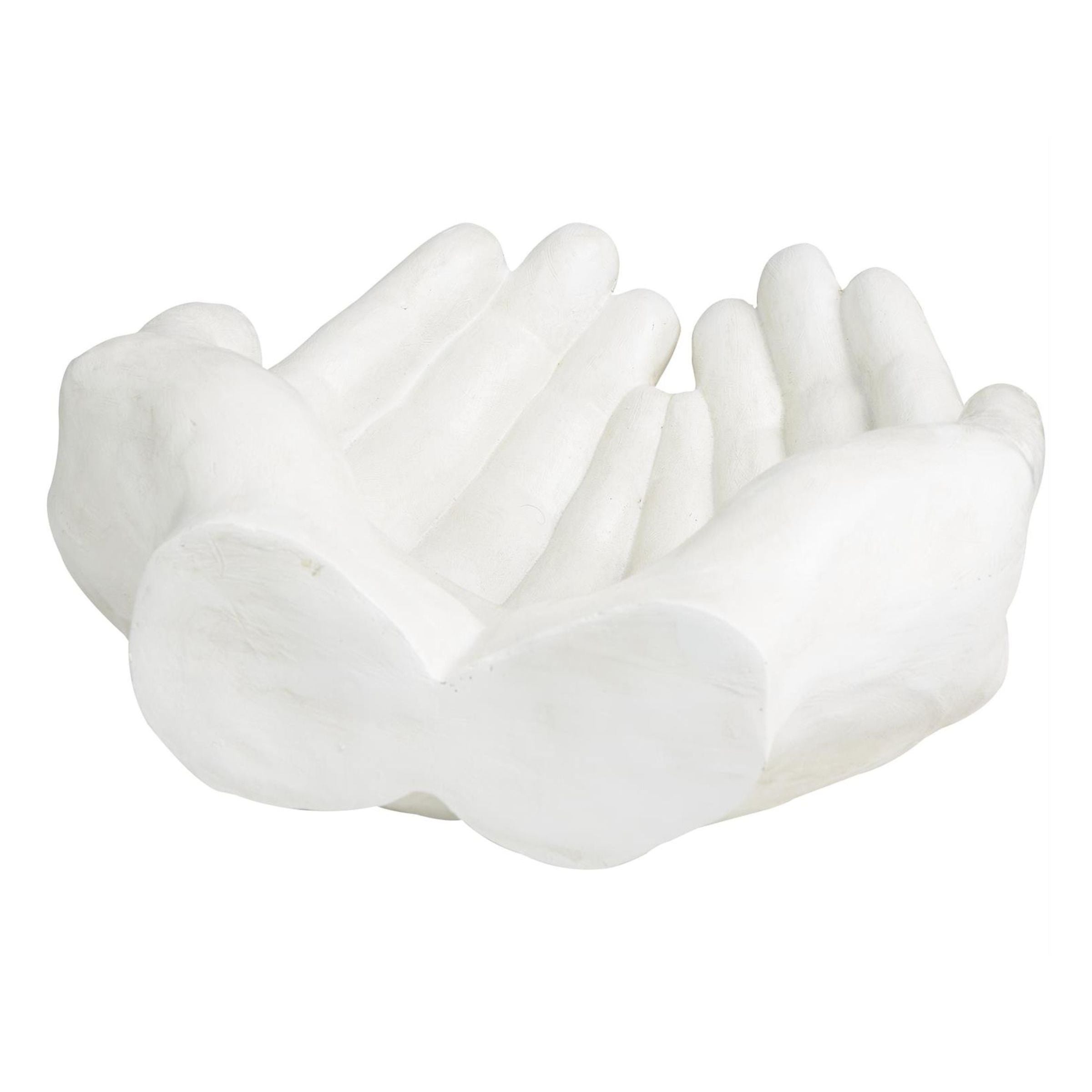 White Hands Bowl 16"W x 7"H
