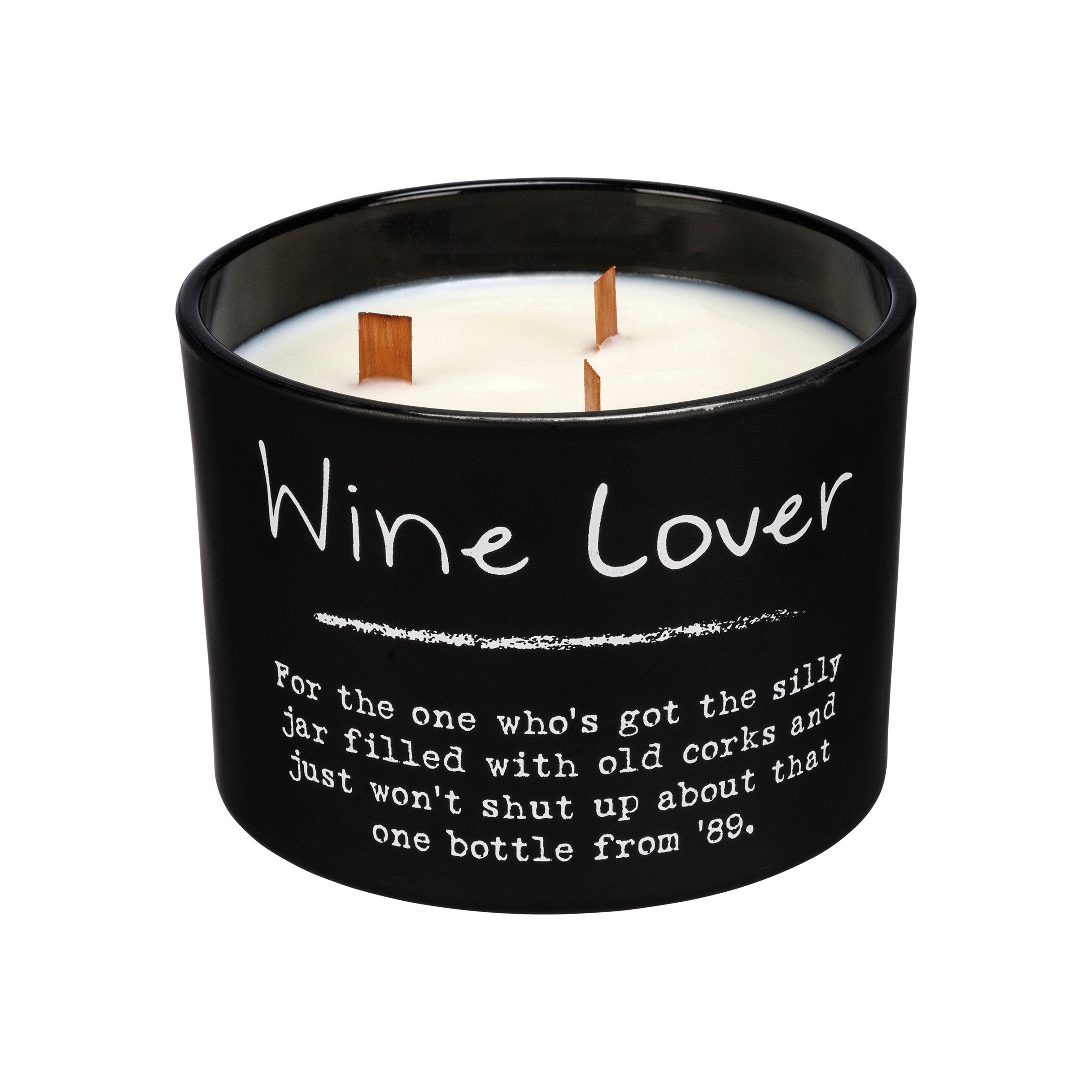Wine Lover Lavender Candle 3.5"W x 4.5"H