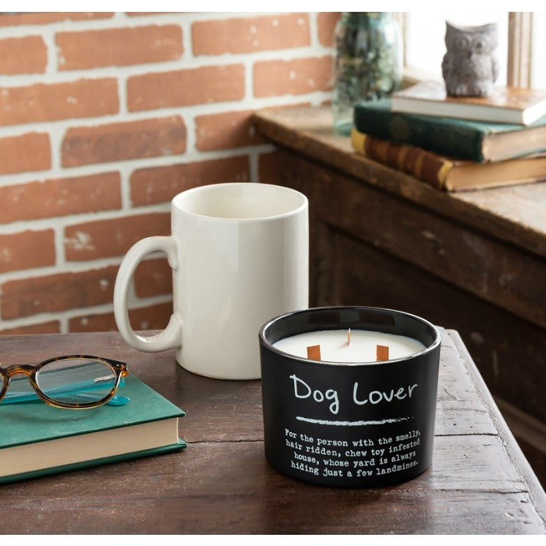 Dog Lover Sea Salt Candle 3.5"W x 4.5"H