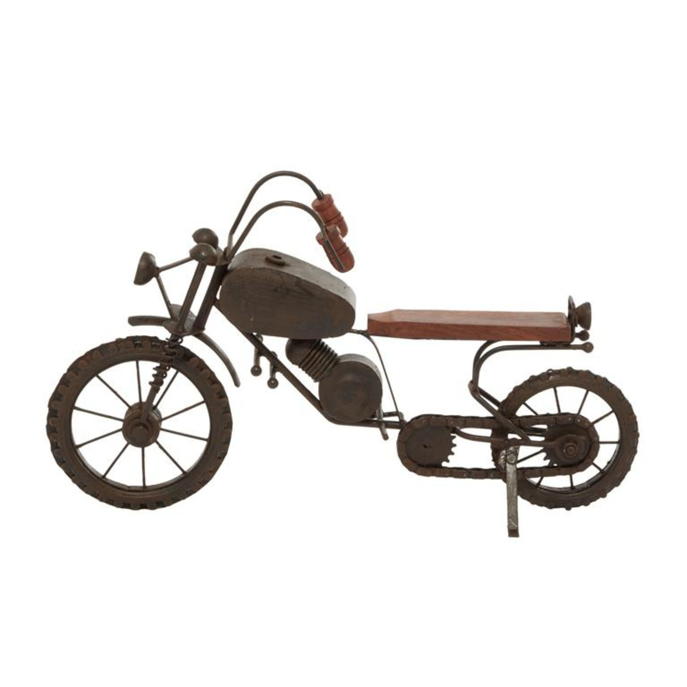 Metal Motorcycle Decor 16"W x 10"H