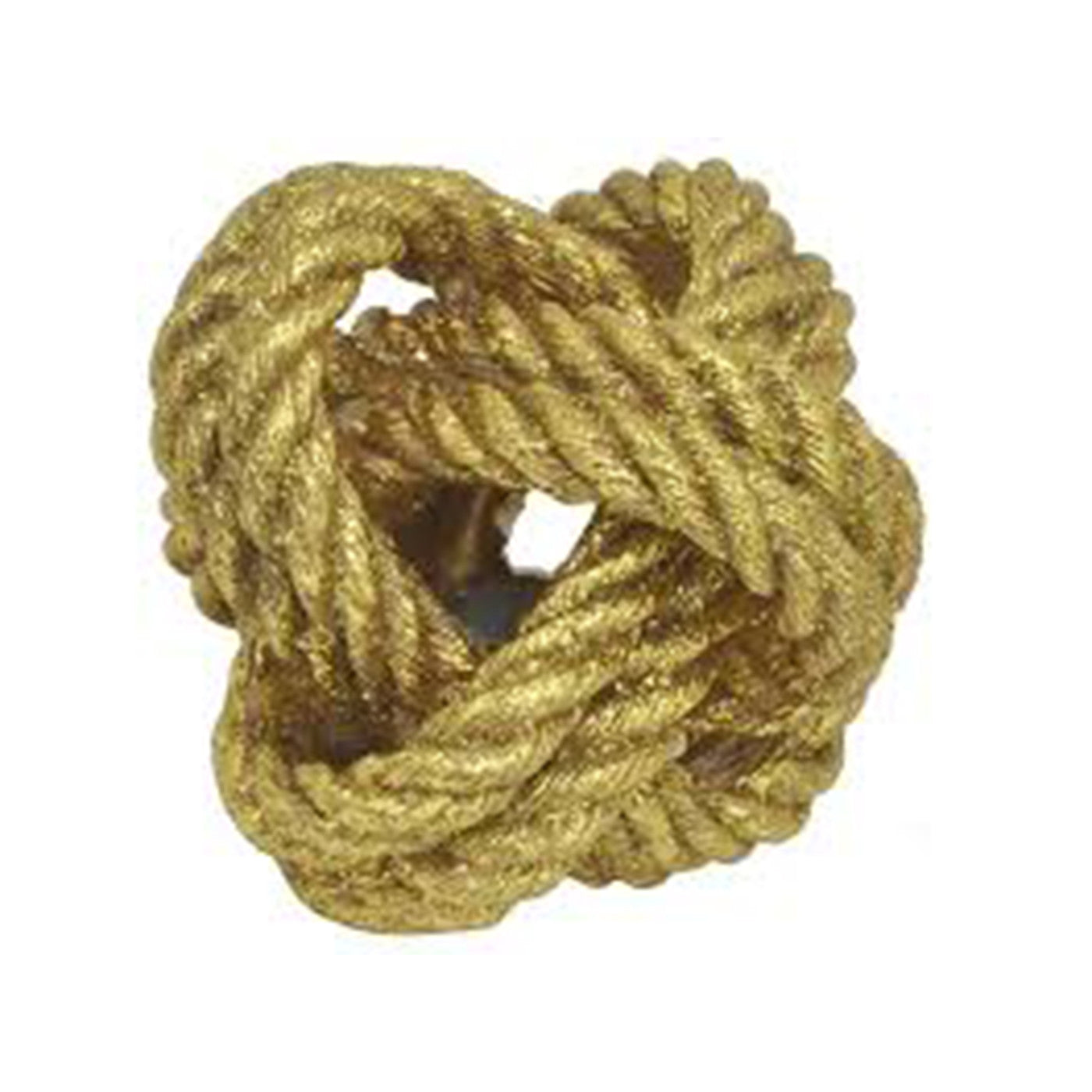 Gold Rope Knot DÃ©cor 6"W x 5"H