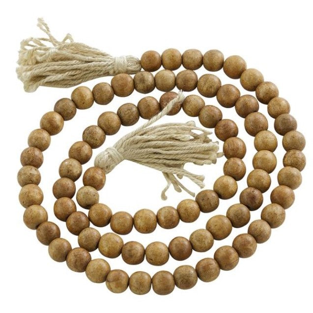 Brown Wood Beads 82"L