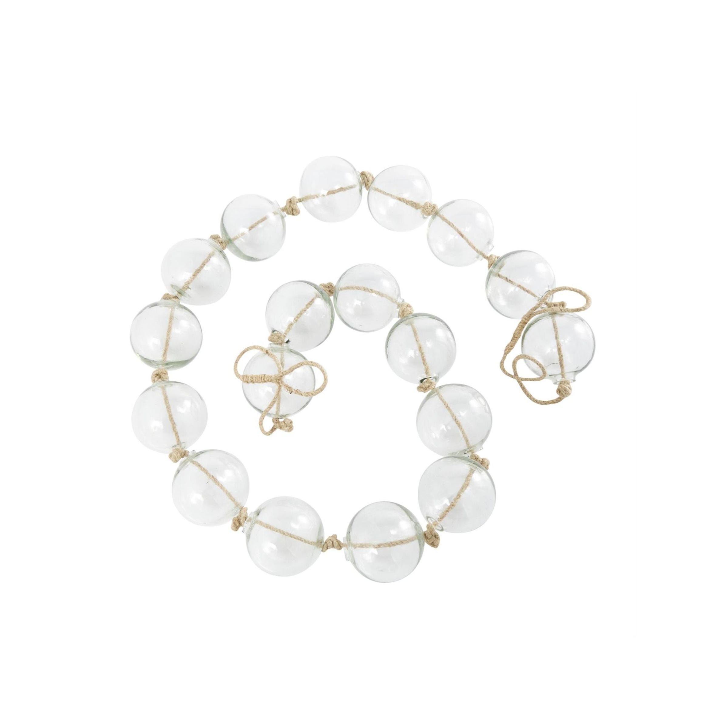 Clear Glass Beads 90"L