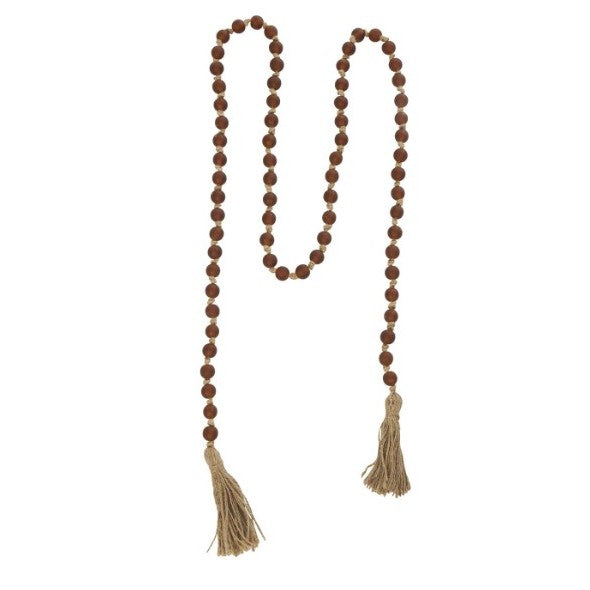 Brown Glass Beads 83"L