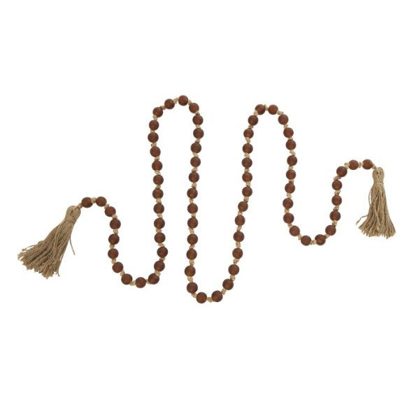 Brown Glass Beads 83"L