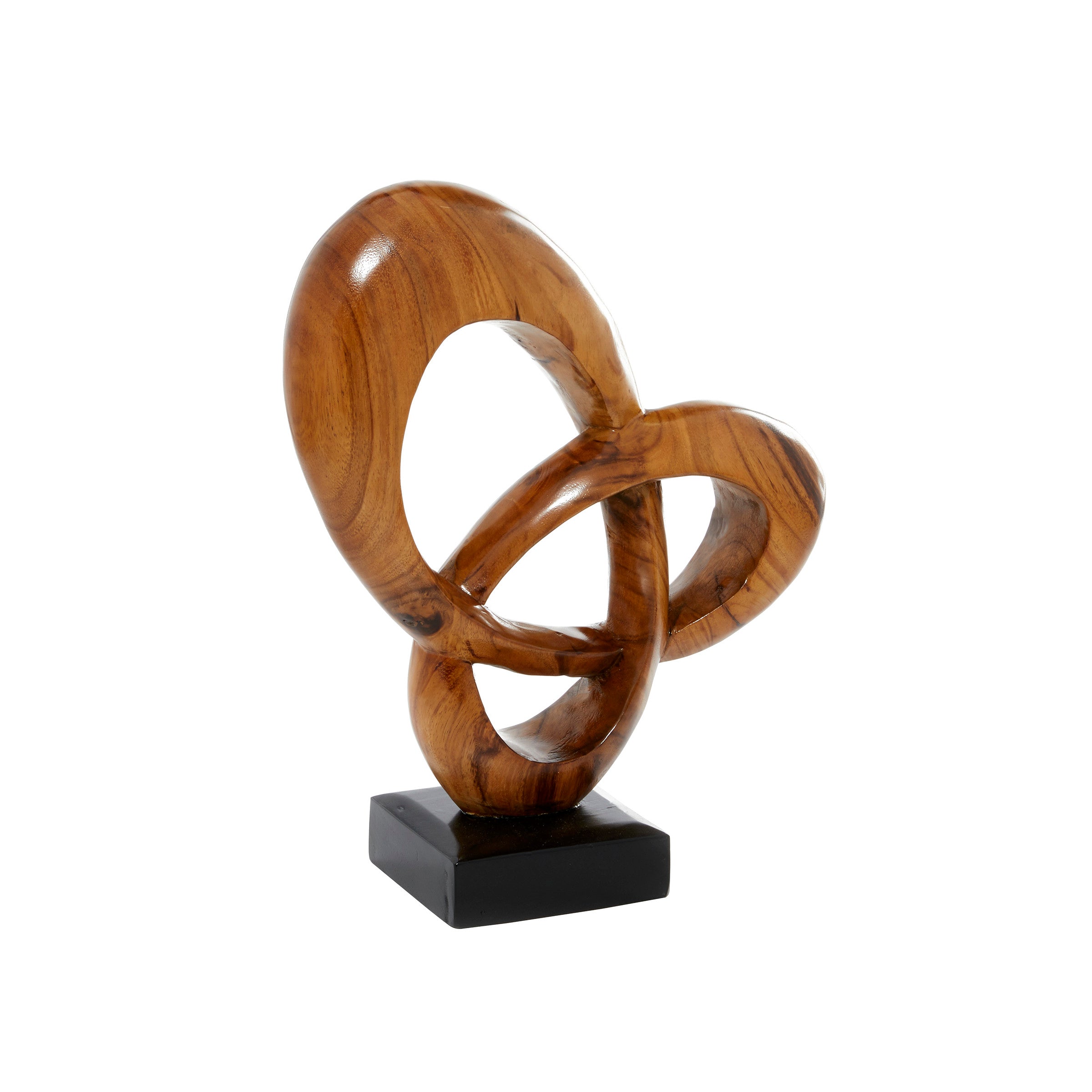 Wood Abstract Sculpture 15"W x 18"H