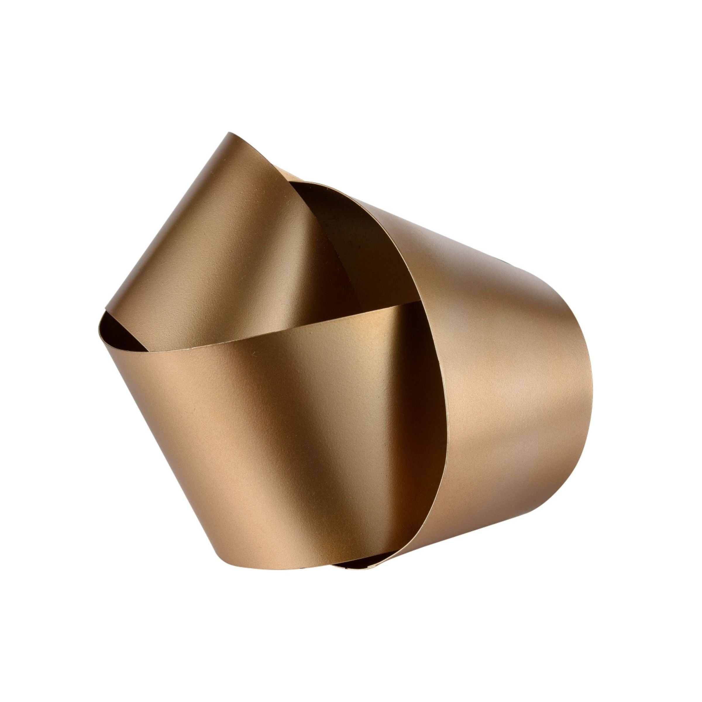 Large Gold Metal Knot Decor 10"W x 7.6"H