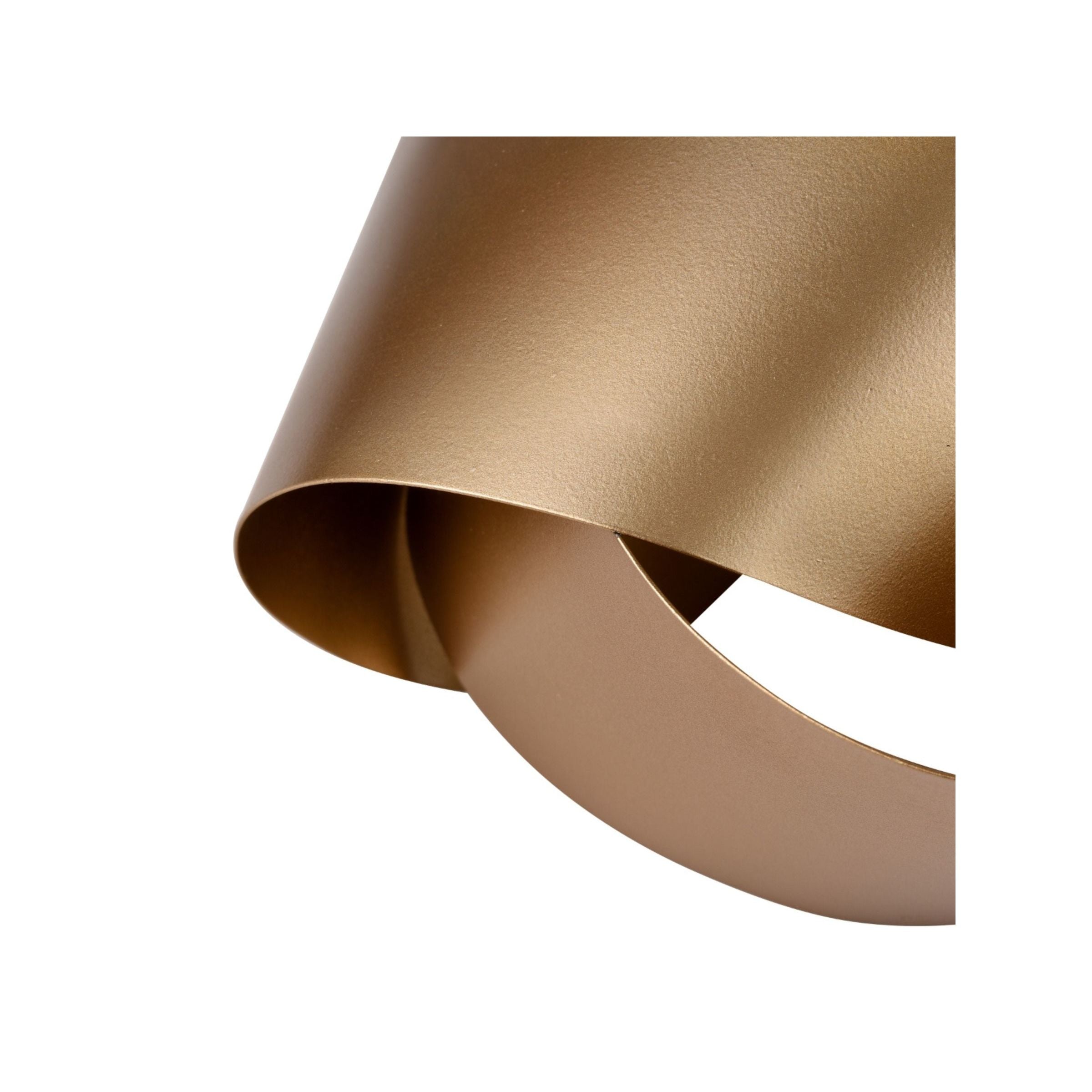 Large Gold Metal Knot Decor 10"W x 7.6"H