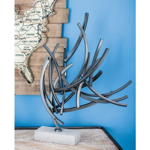 Steel Abstract Sculpture 17"W x 23.5"H