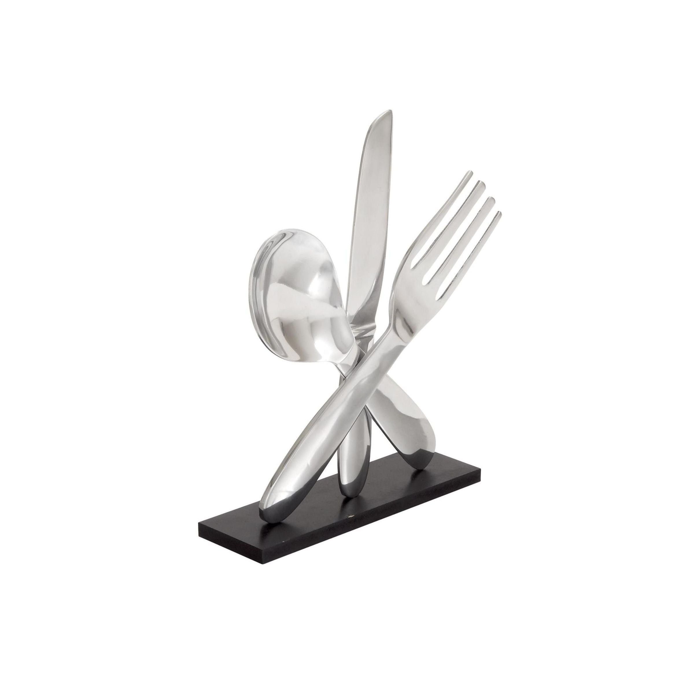Aluminum Utensil Decor 13"W x 17"H