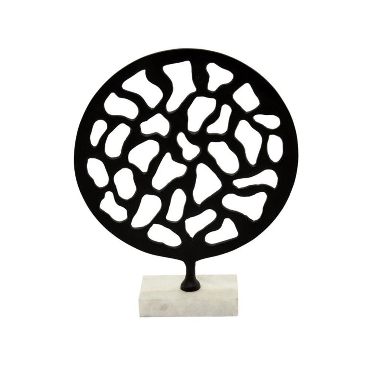 Small Black Metal Sculpture 11"W x 14"H