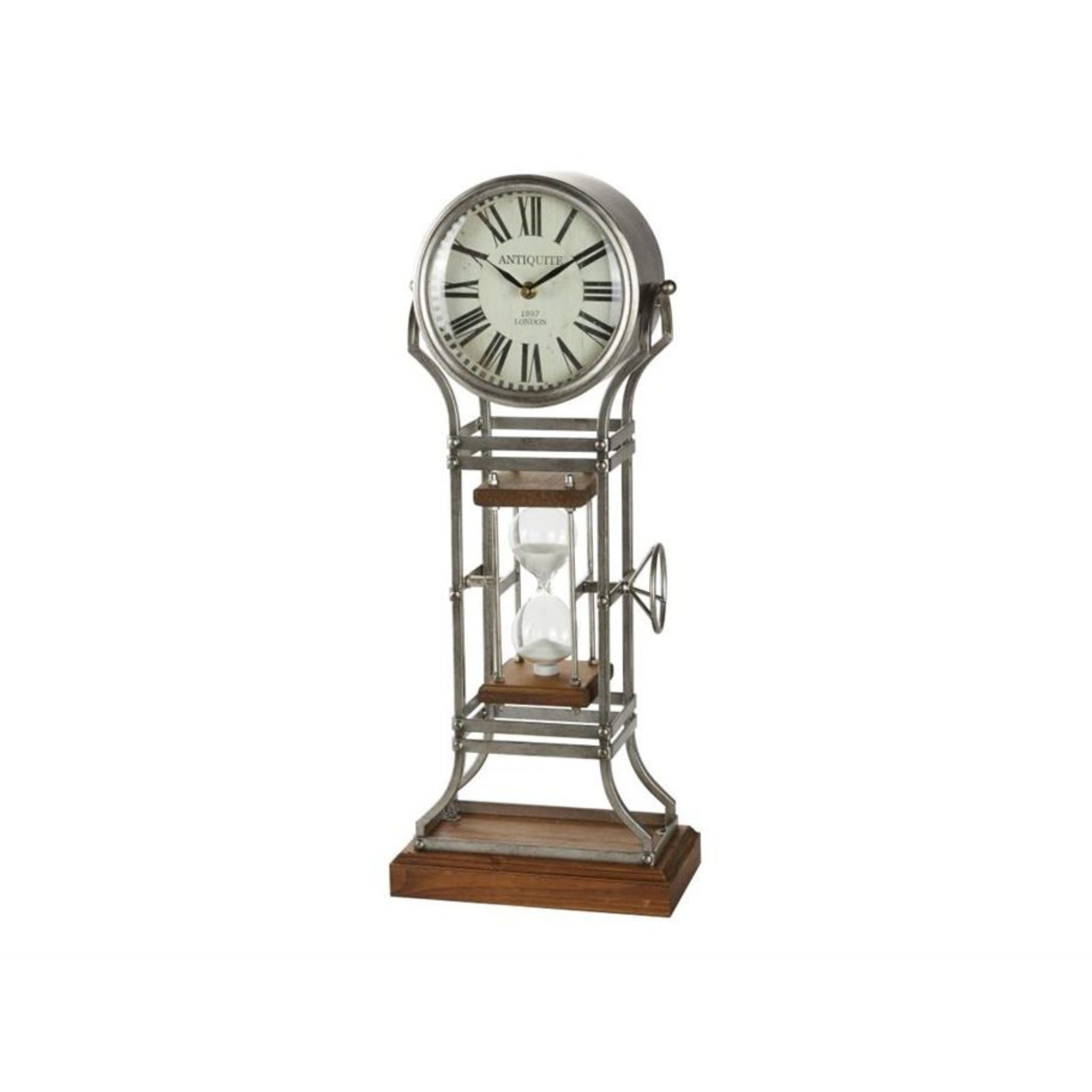 Hourglass Table Clock 23"H