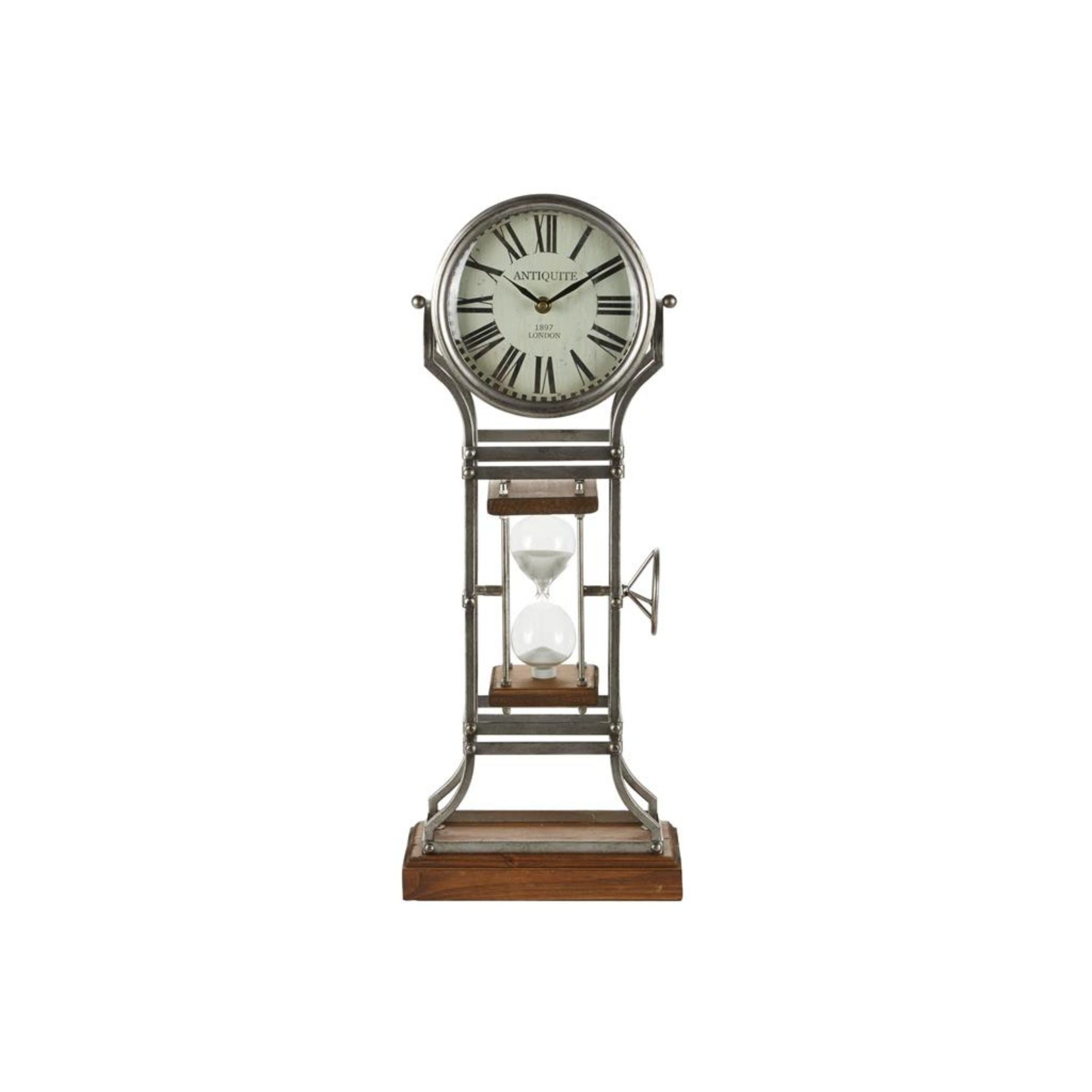 Hourglass Table Clock 23"H
