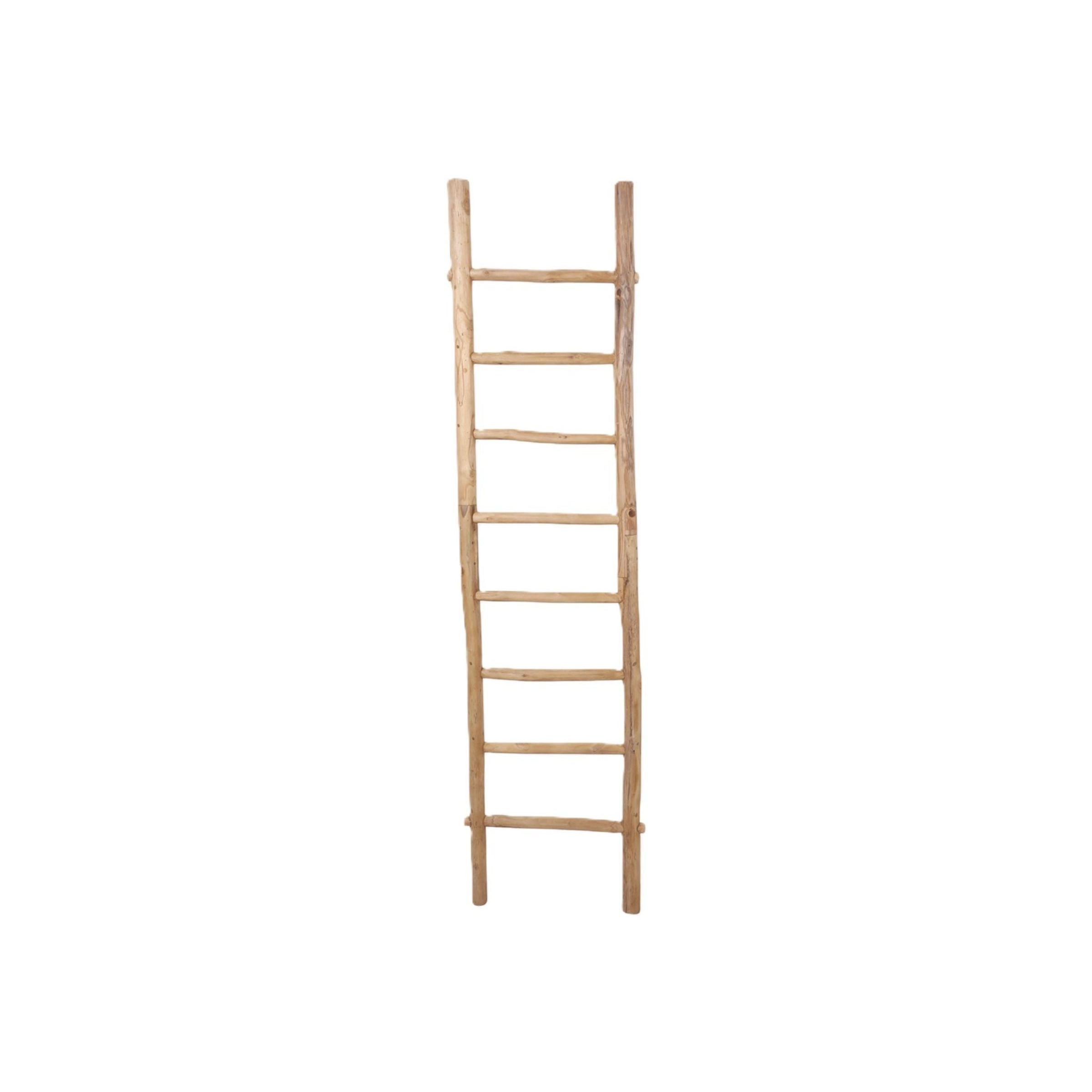 Teakwood Ladder 19"W x 76"H