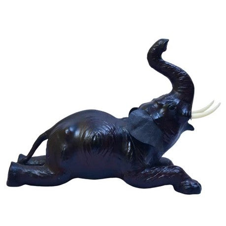 Laying Elephant 12"H