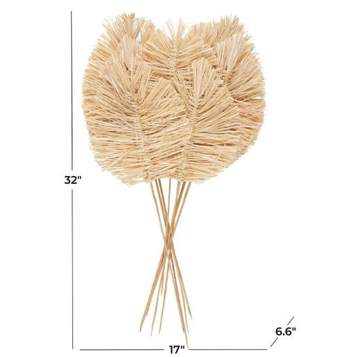 Natural Leaf Spear Stems Bundle 17"W x 32"H
