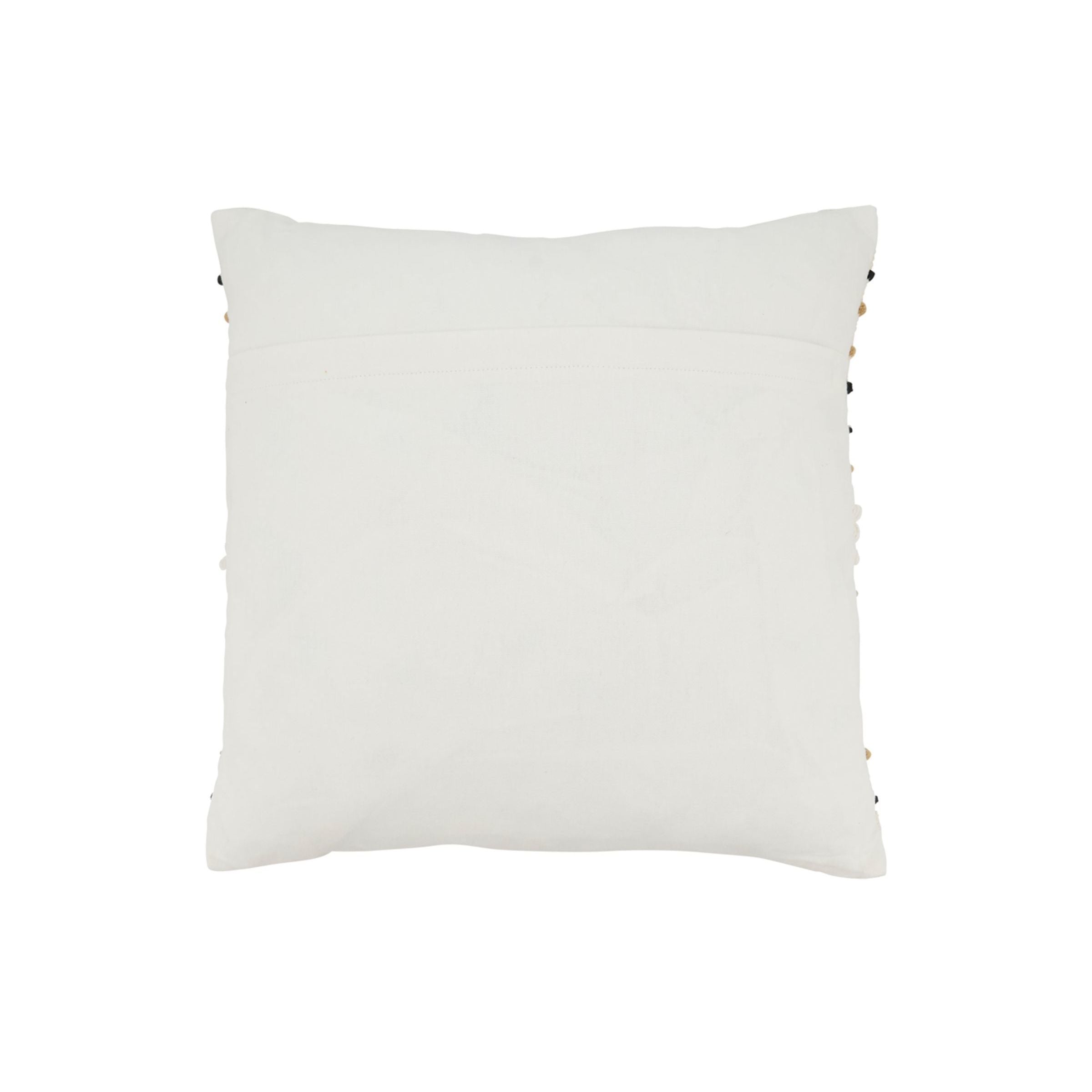 Ivory Corded Poly Pillow 18"W x 18"H