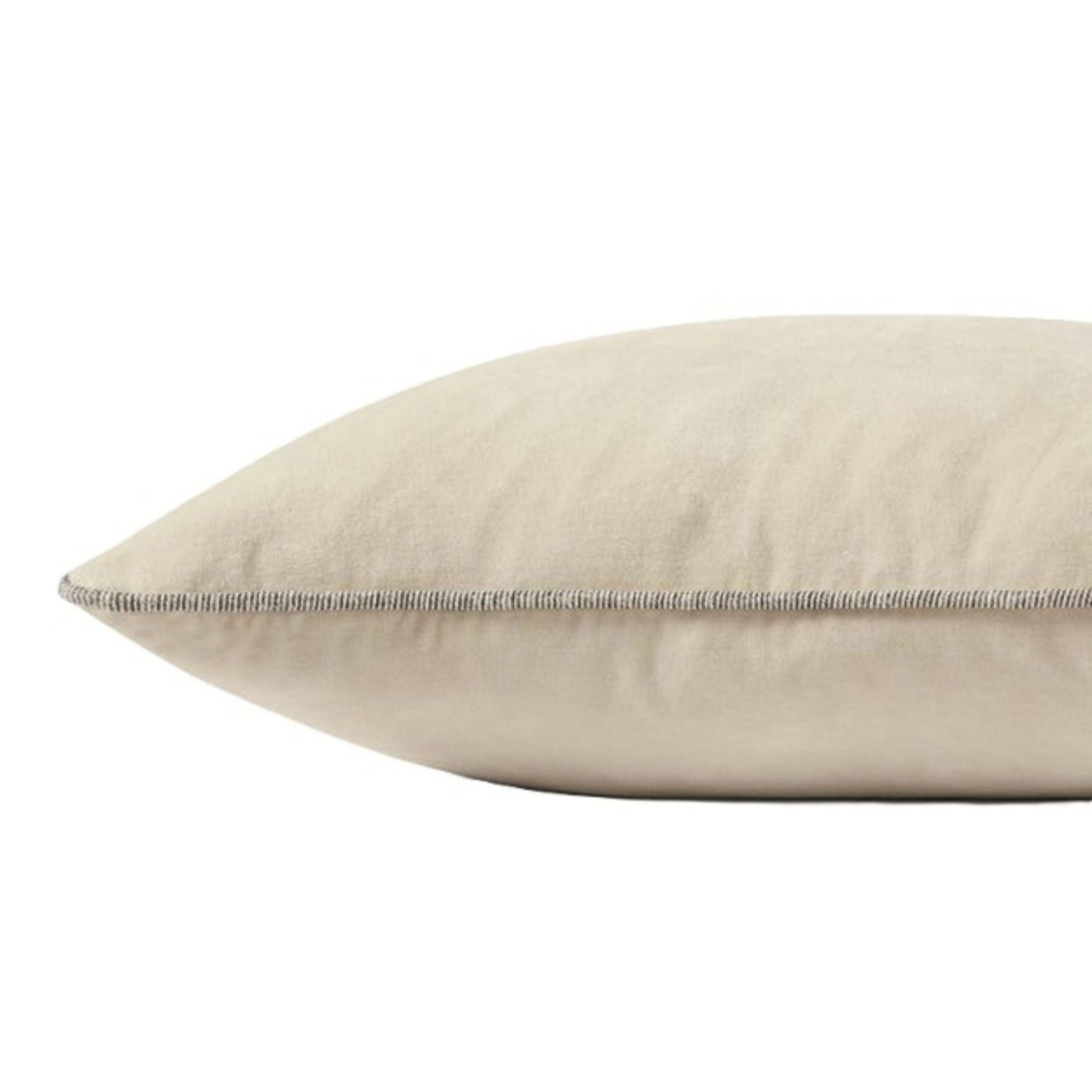 Ivory Poly Pillow 22"W x 22"H
