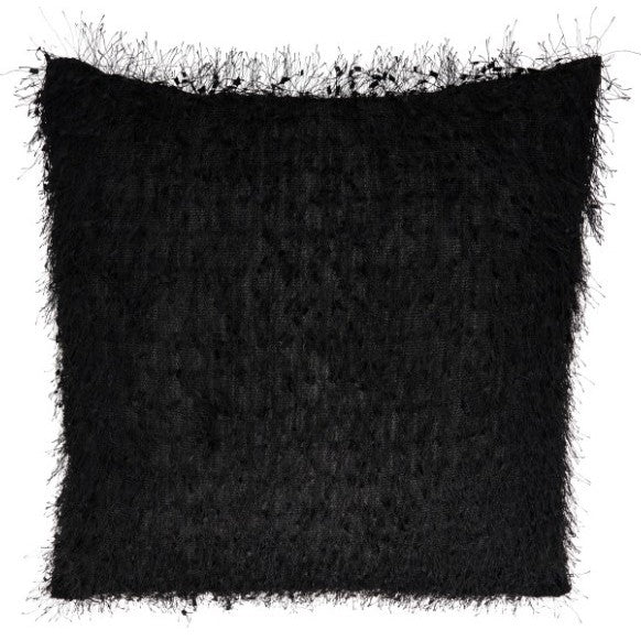 Black Shimmer Poly Pillow 18"W x 18"H