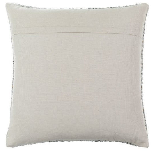 Woven Tan and Multi Outdoor Poly Pillow 18"W X 18"H
