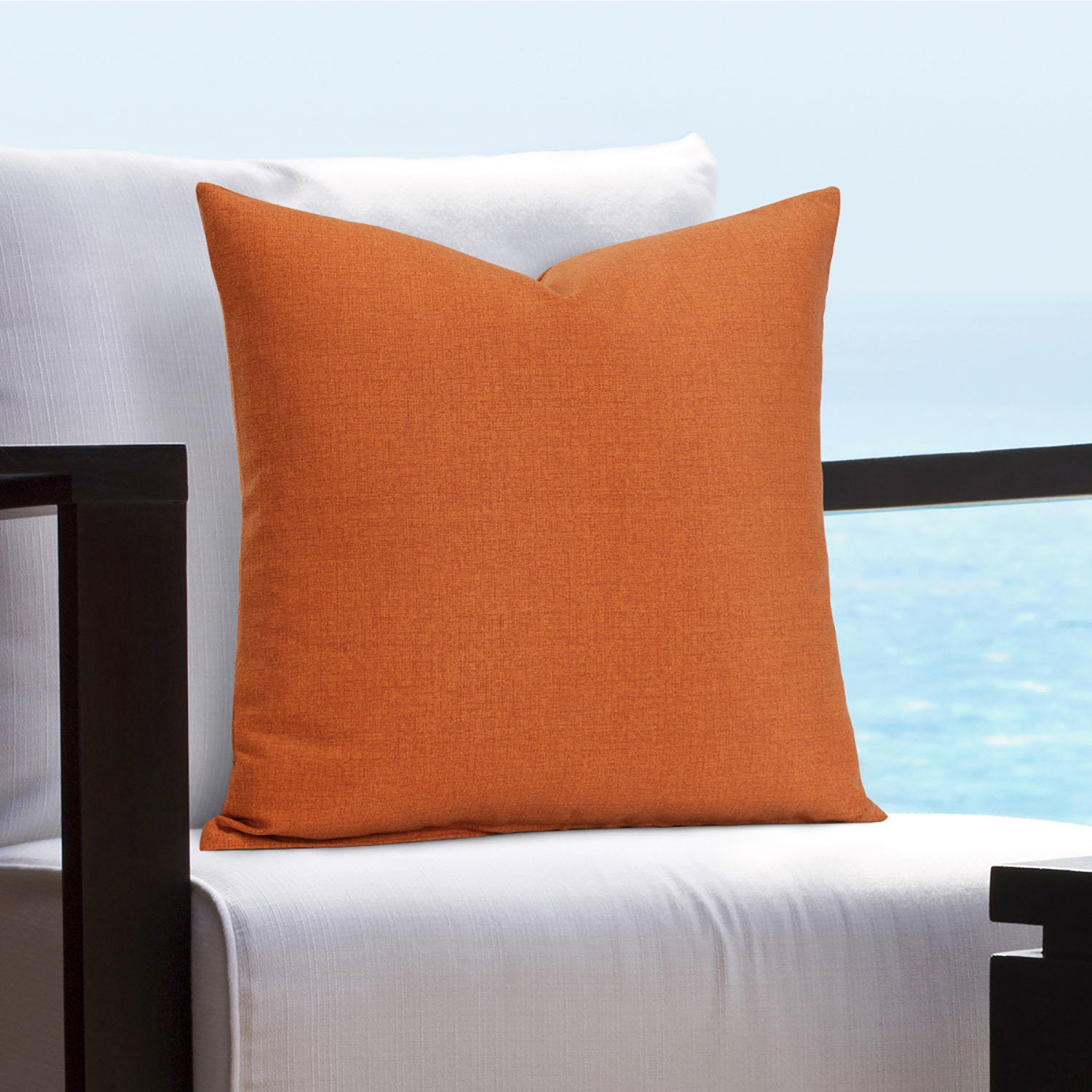 Batiste Mango Solarium Outdoor Poly Pillow 16"W x 16"H