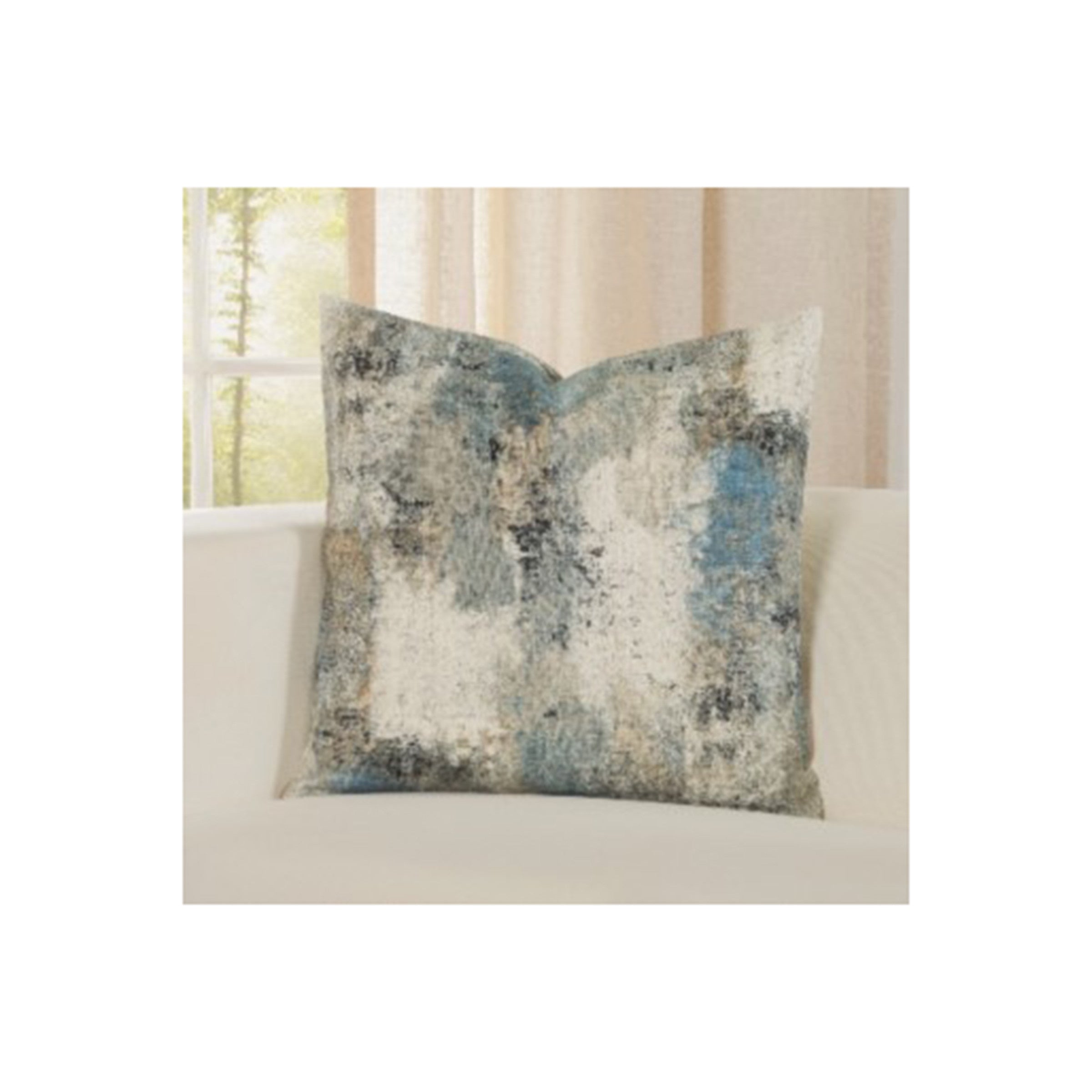 Calcutta Demin Poly Pillow With Zipper 18"W x 18"H