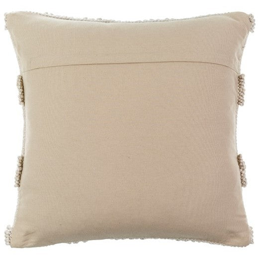 Textured Tan Outdoor Poly Pillow 18"W X 18"H