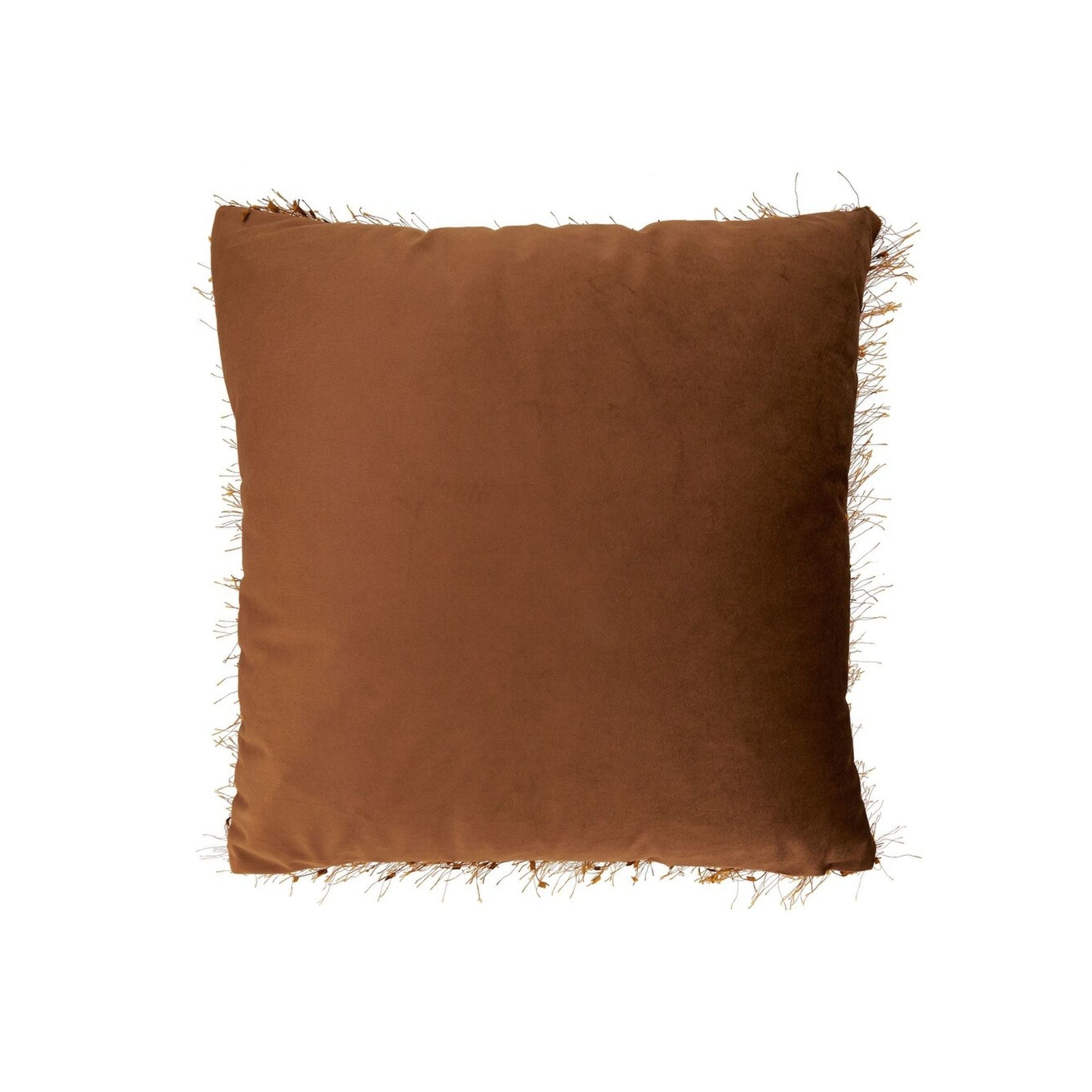 Rust Shimmer Poly Pillow 18"W x 18"H