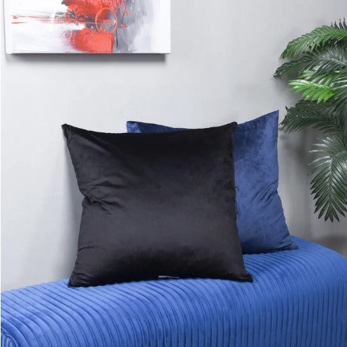 Black Down Pillow 24"W x 24"H
