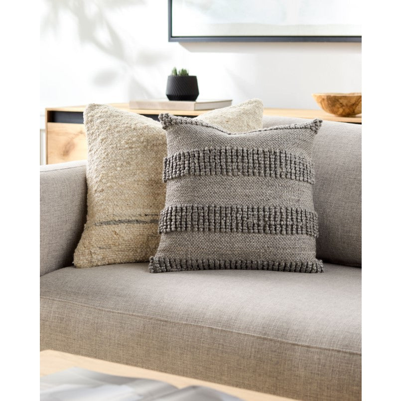 Textured Stone Outdoor Poly Pillow 18"W X 18"H