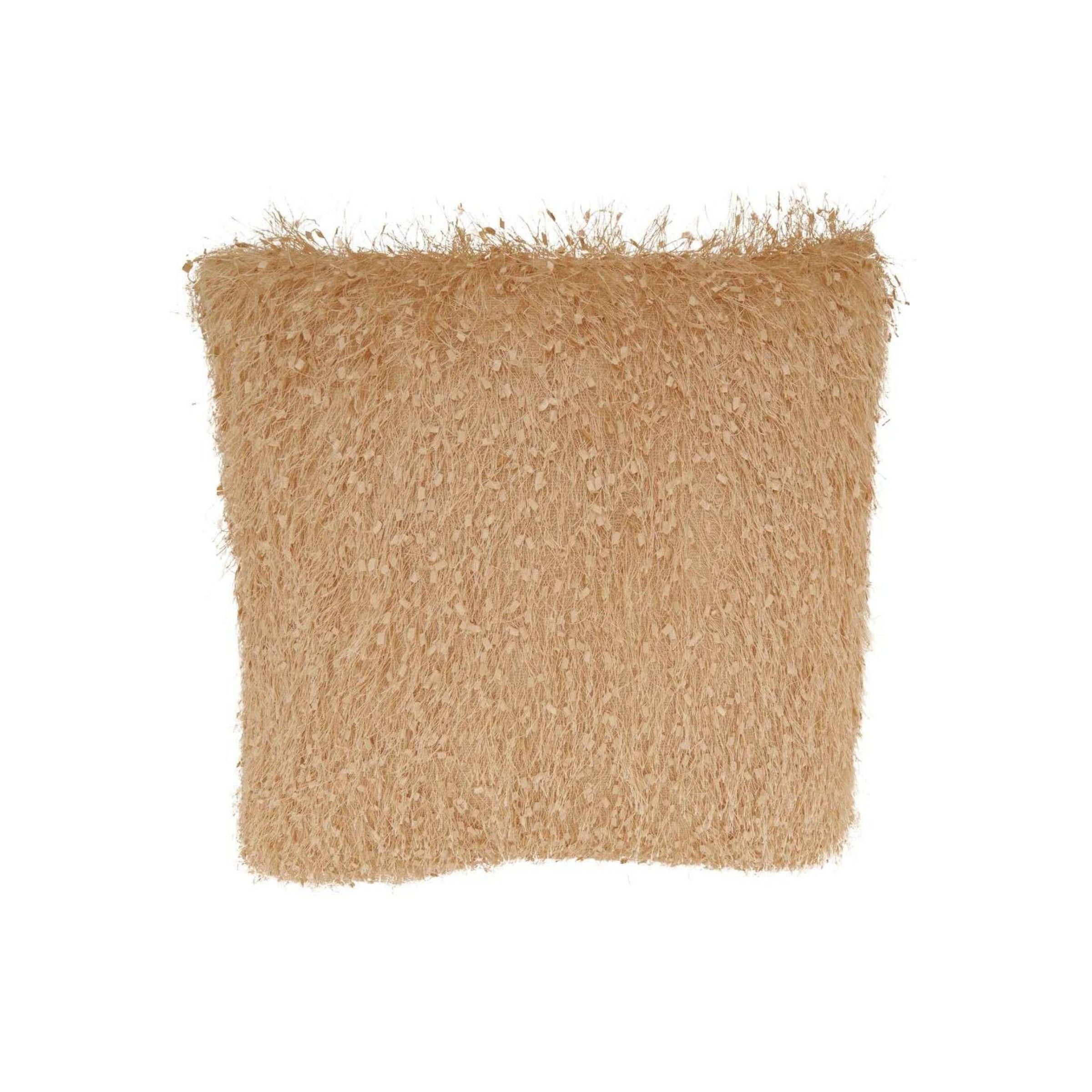 Champagne Shimmer Poly Pillow 18"W x 18"H