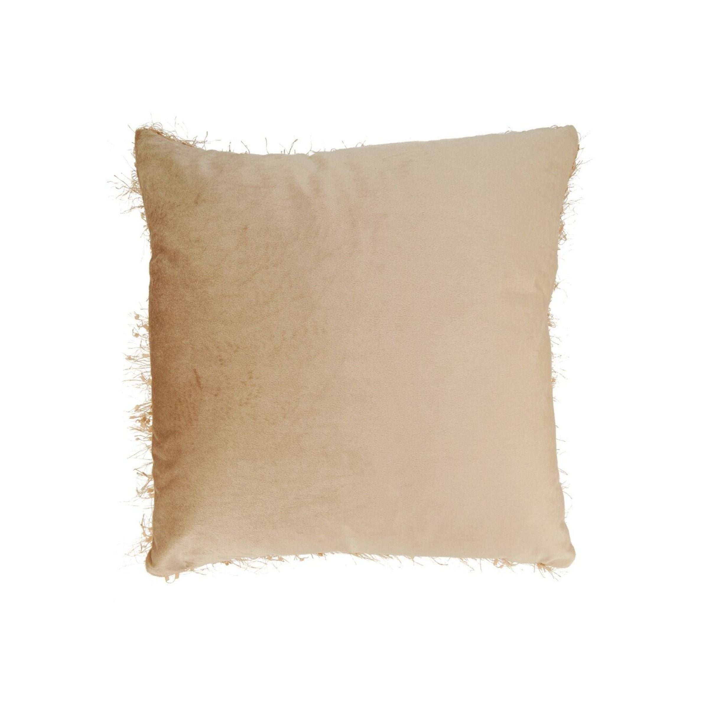Champagne Shimmer Poly Pillow 18"W x 18"H