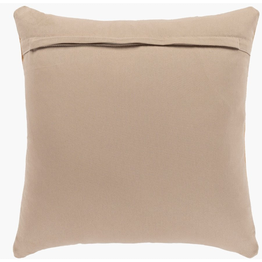 Camel Suede Poly Pillow 20"W x 20"H