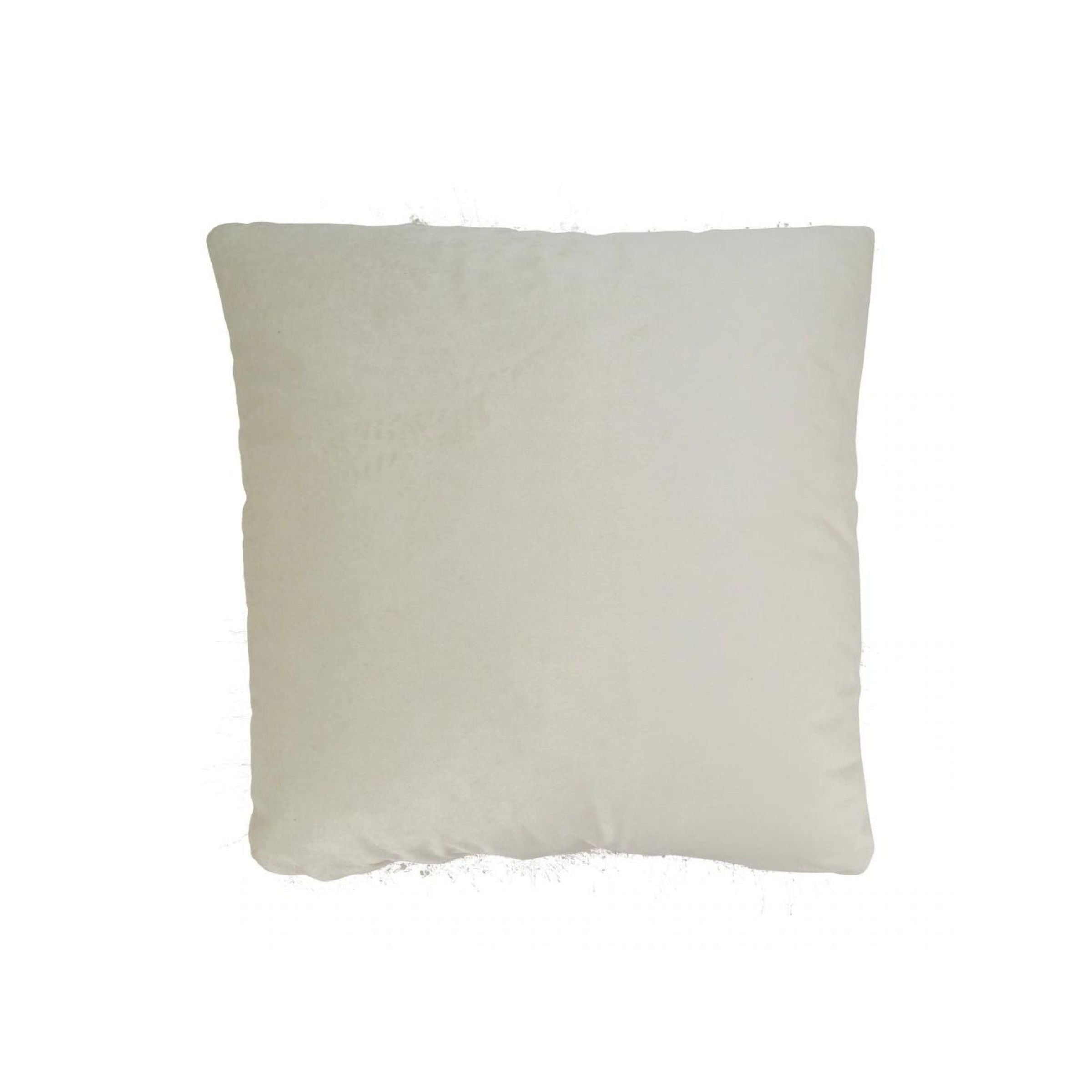 Ivory Shimmer Poly Pillow 18"W x 18"H
