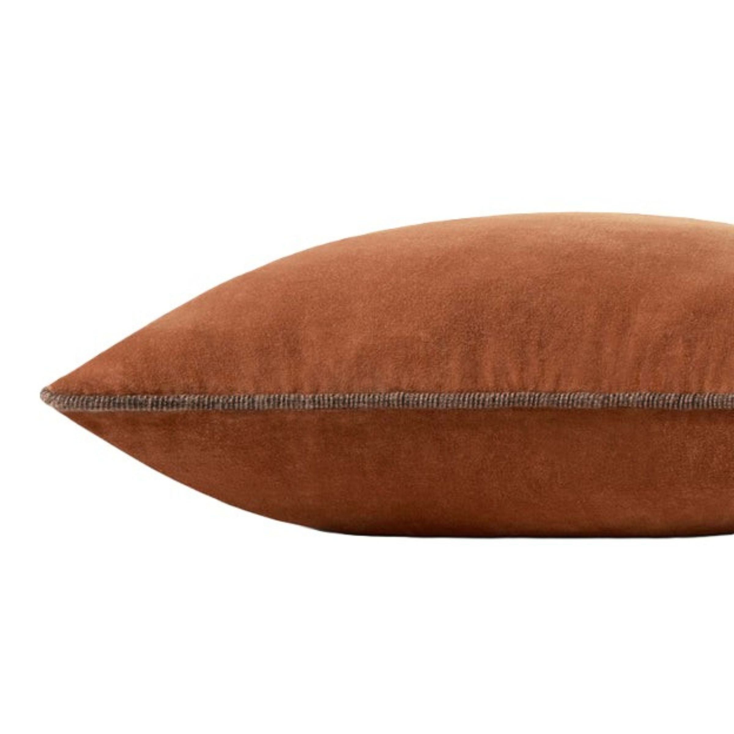 Rust Poly Pillow 18"W x 18"H