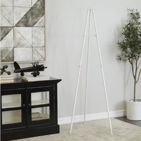 White Metal Adjustable Easel 70"