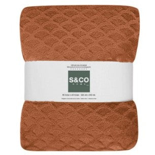 Marmalade Textured Scallop Throw 48"W x 60"L