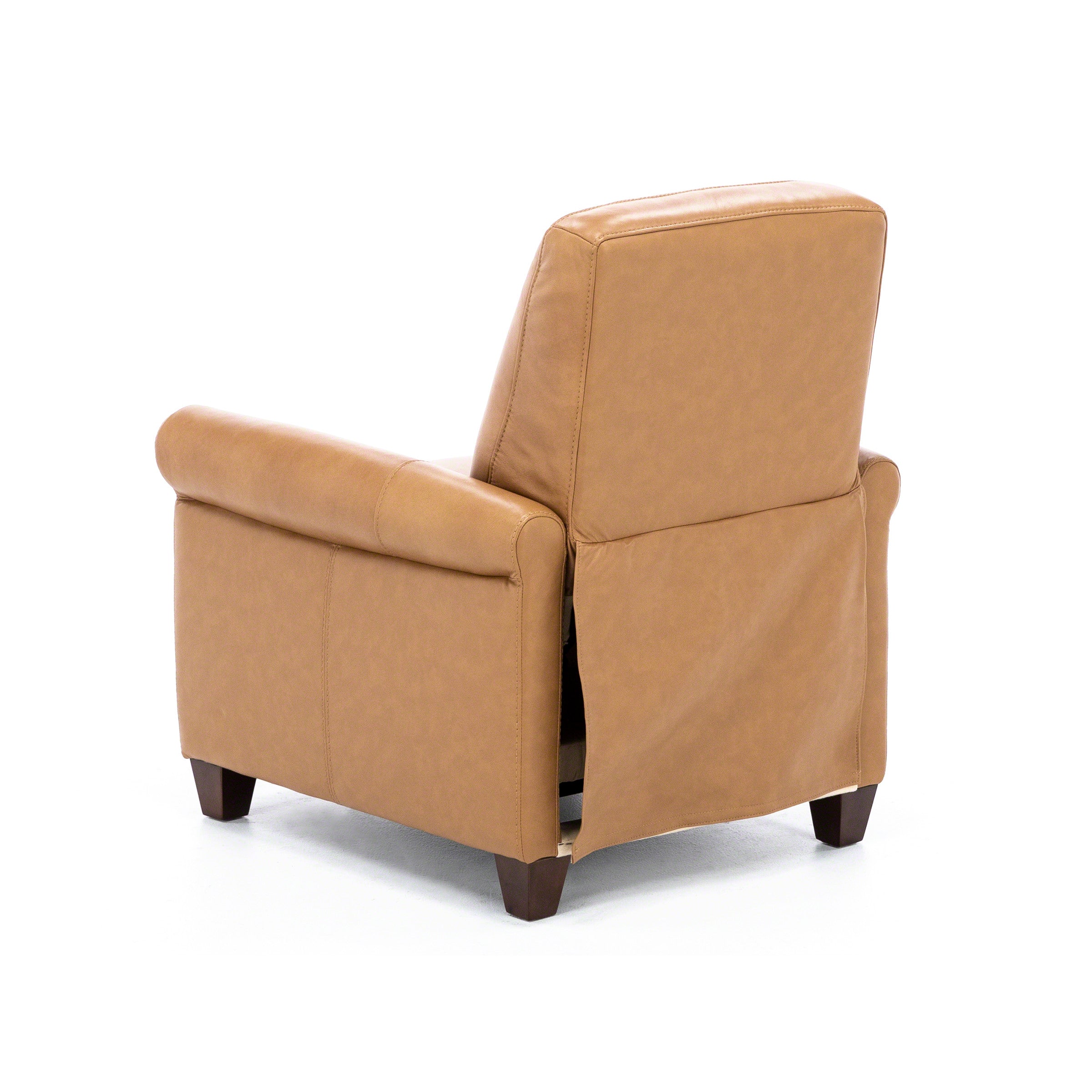 Paisley Leather Push Back High Leg Recliner