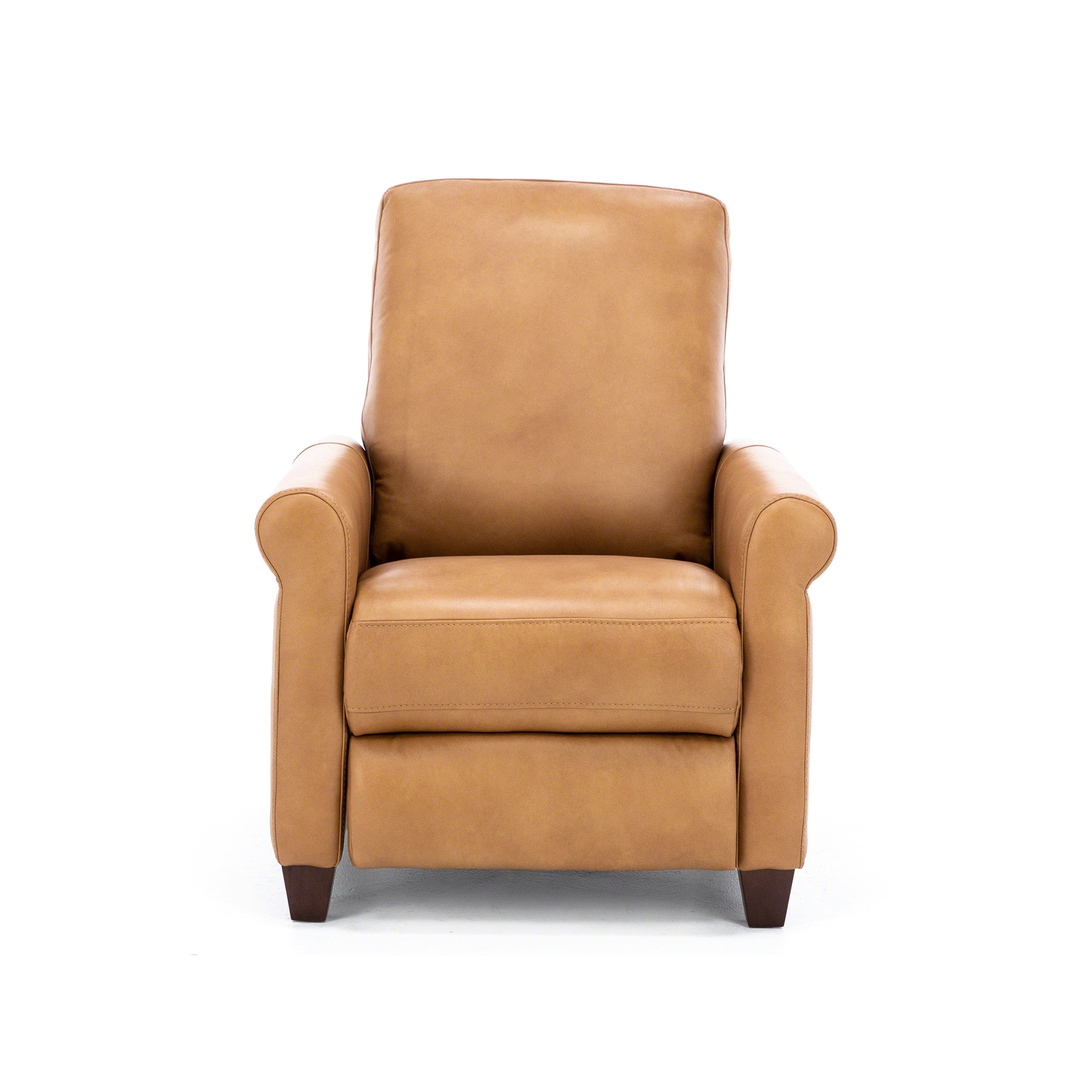 Paisley Leather Push Back High Leg Recliner