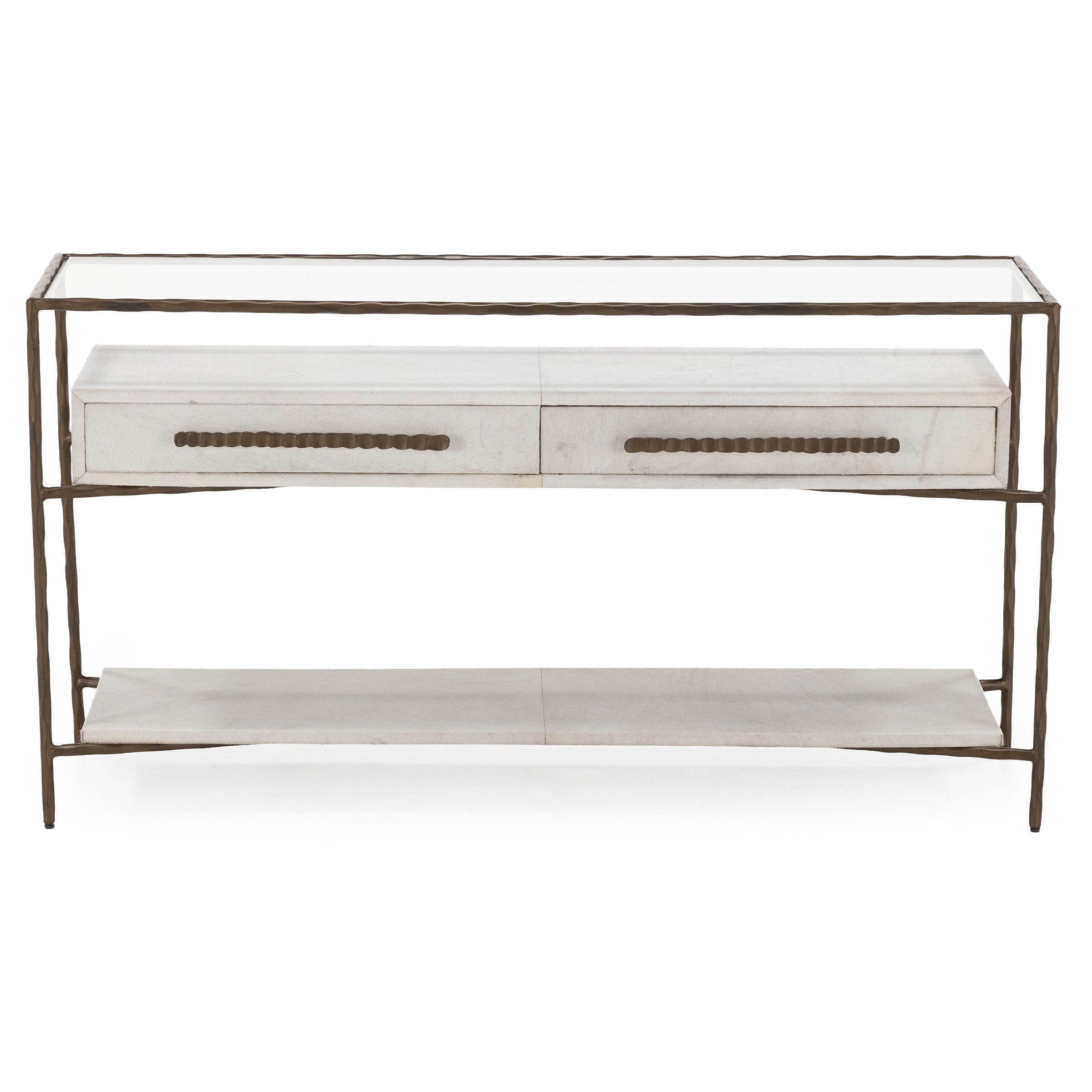 Marilyn Real Hide Console Table