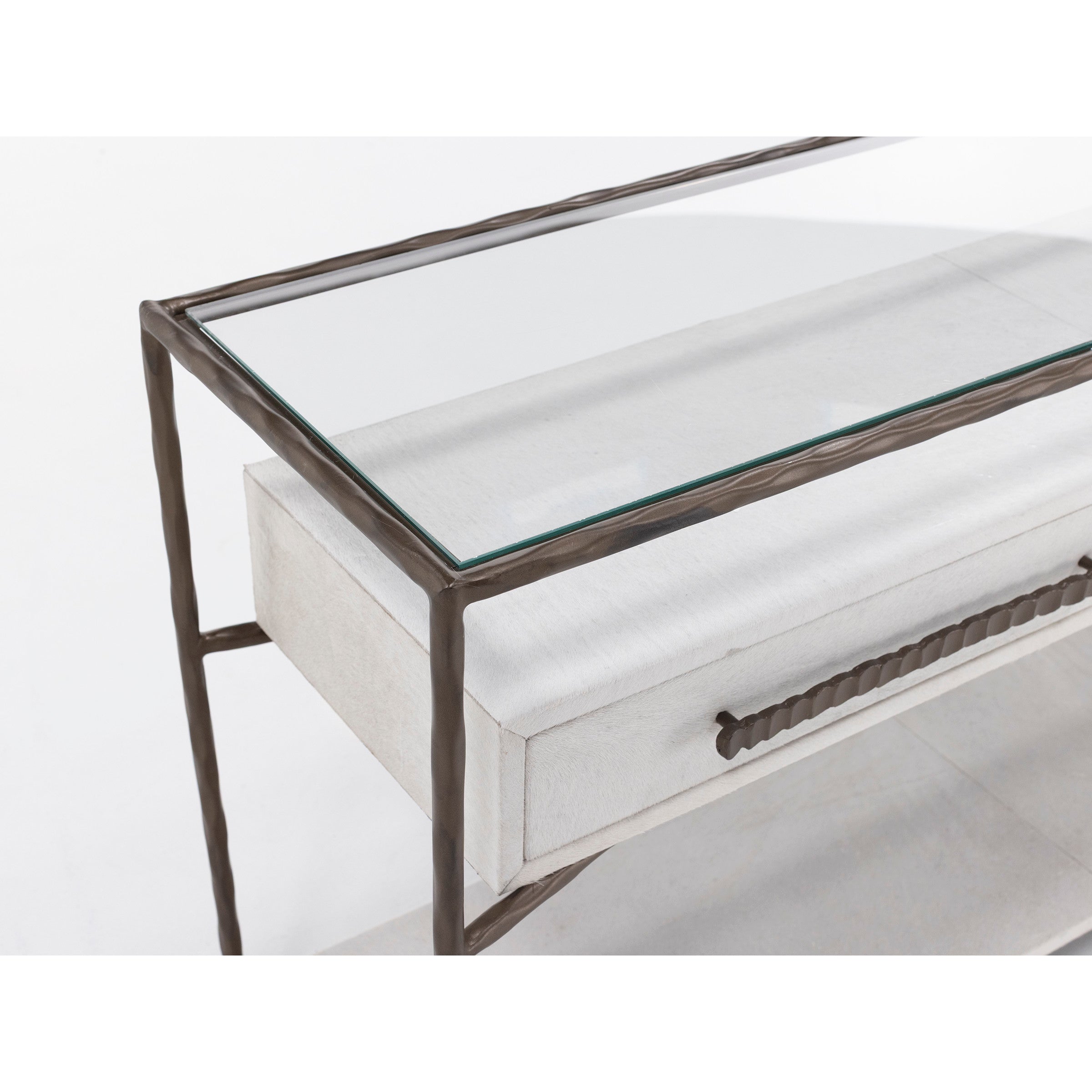 Marilyn Real Hide Console Table