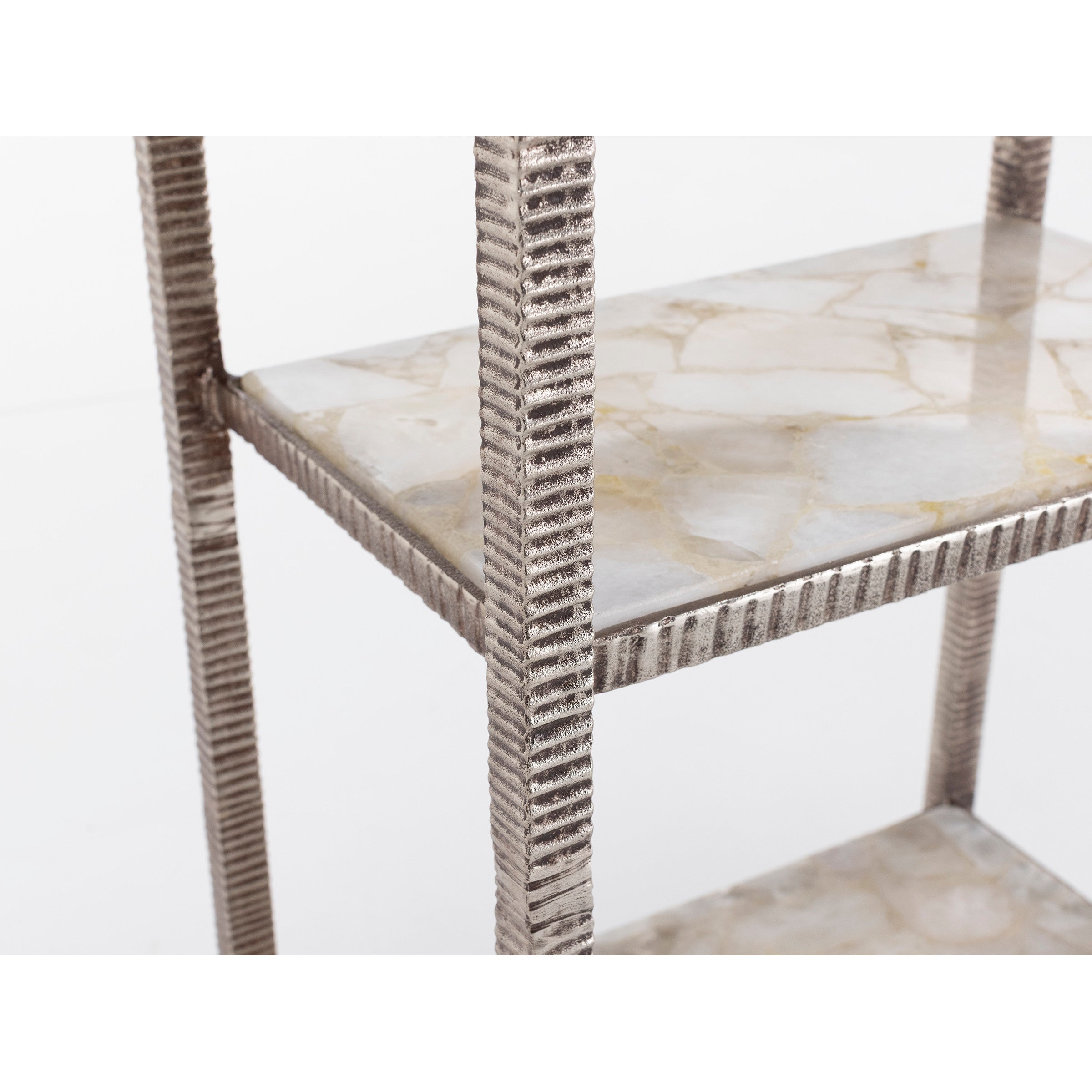 Marilyn 78" White Quartz Etagere
