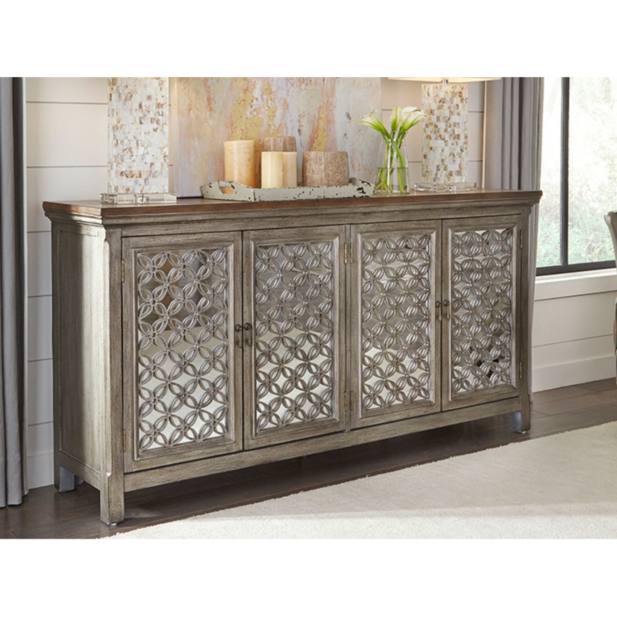 Eclectic Collection 4 Door Cabinet