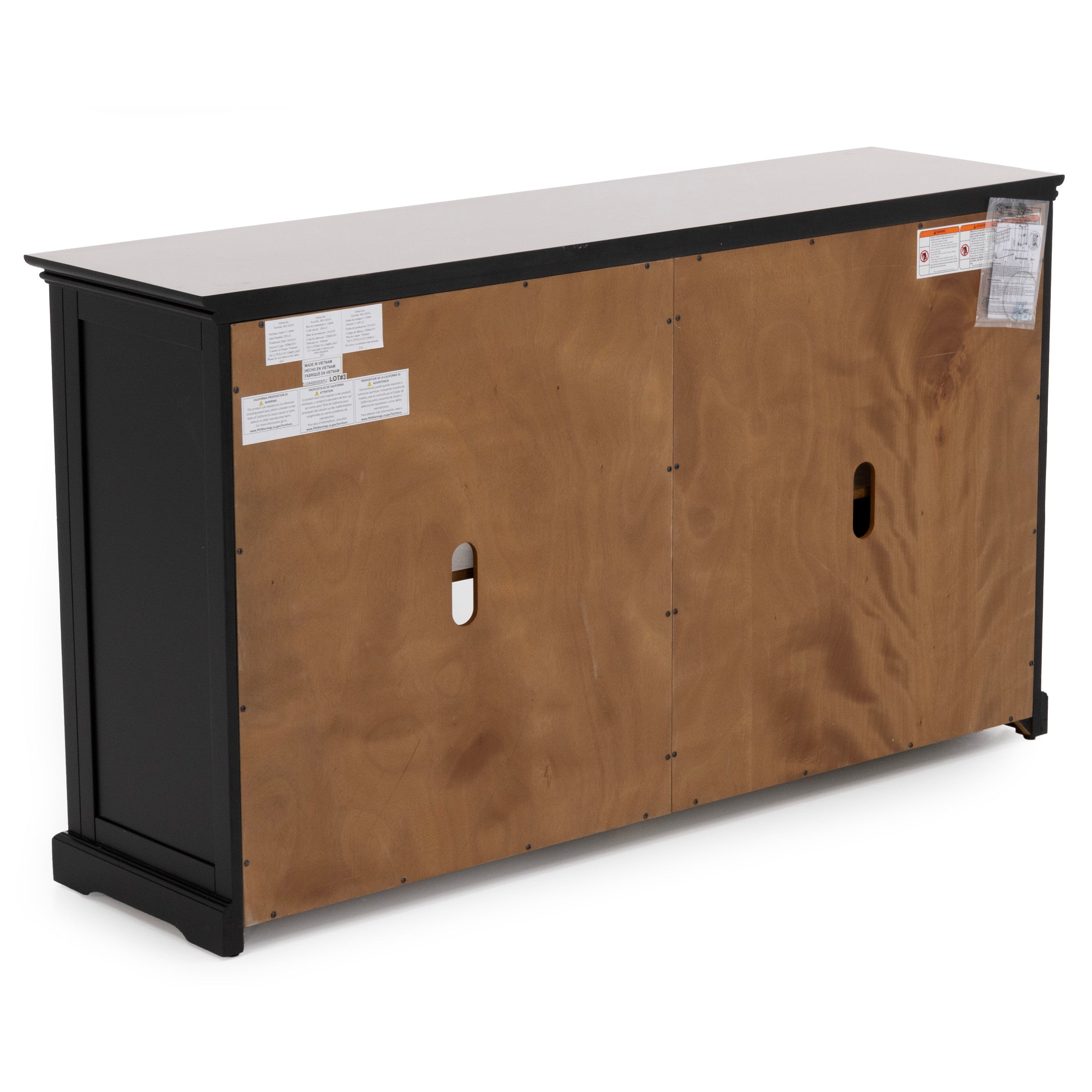 Essential Archuletta Black 4 Door Cabinet
