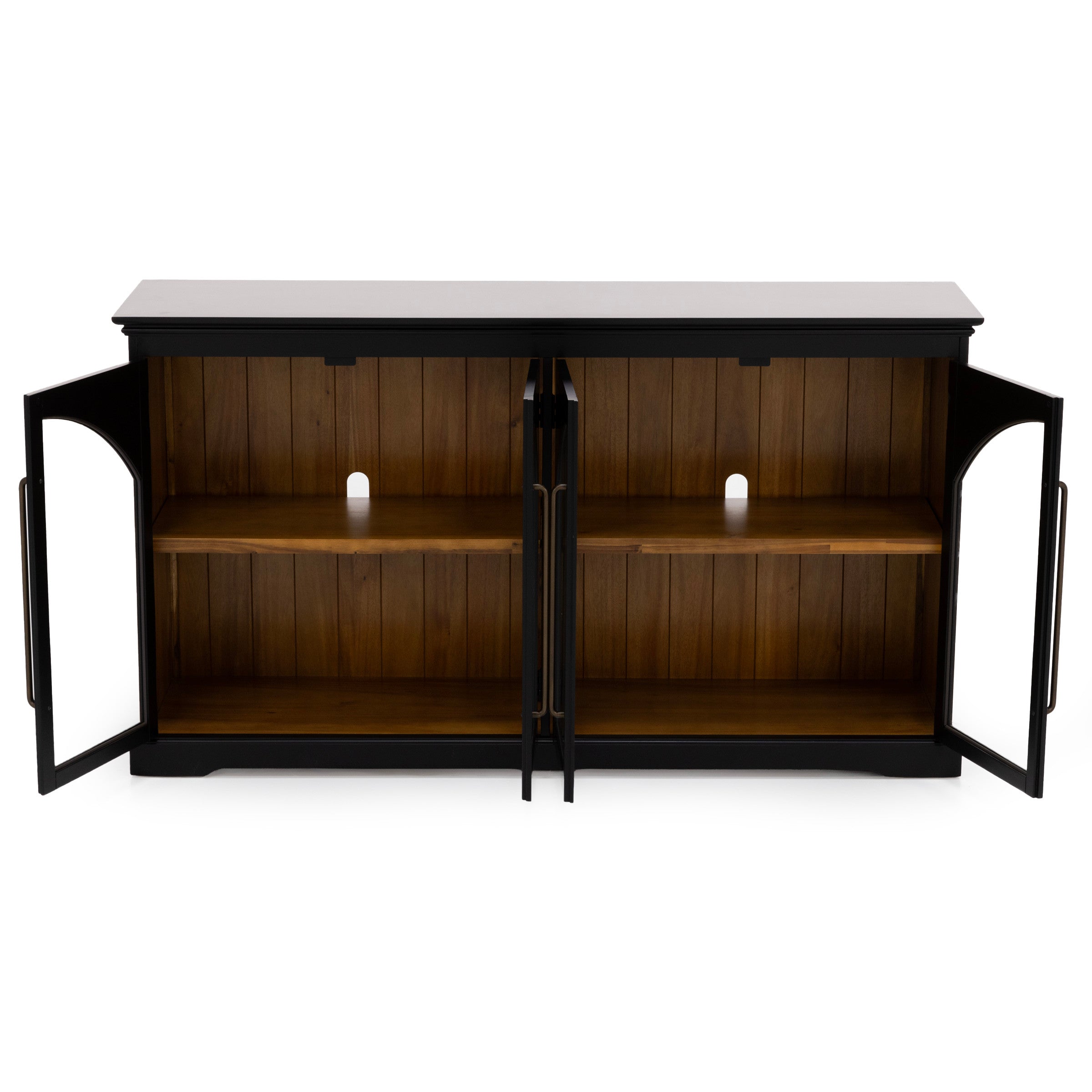 Essential Archuletta Black 4 Door Cabinet