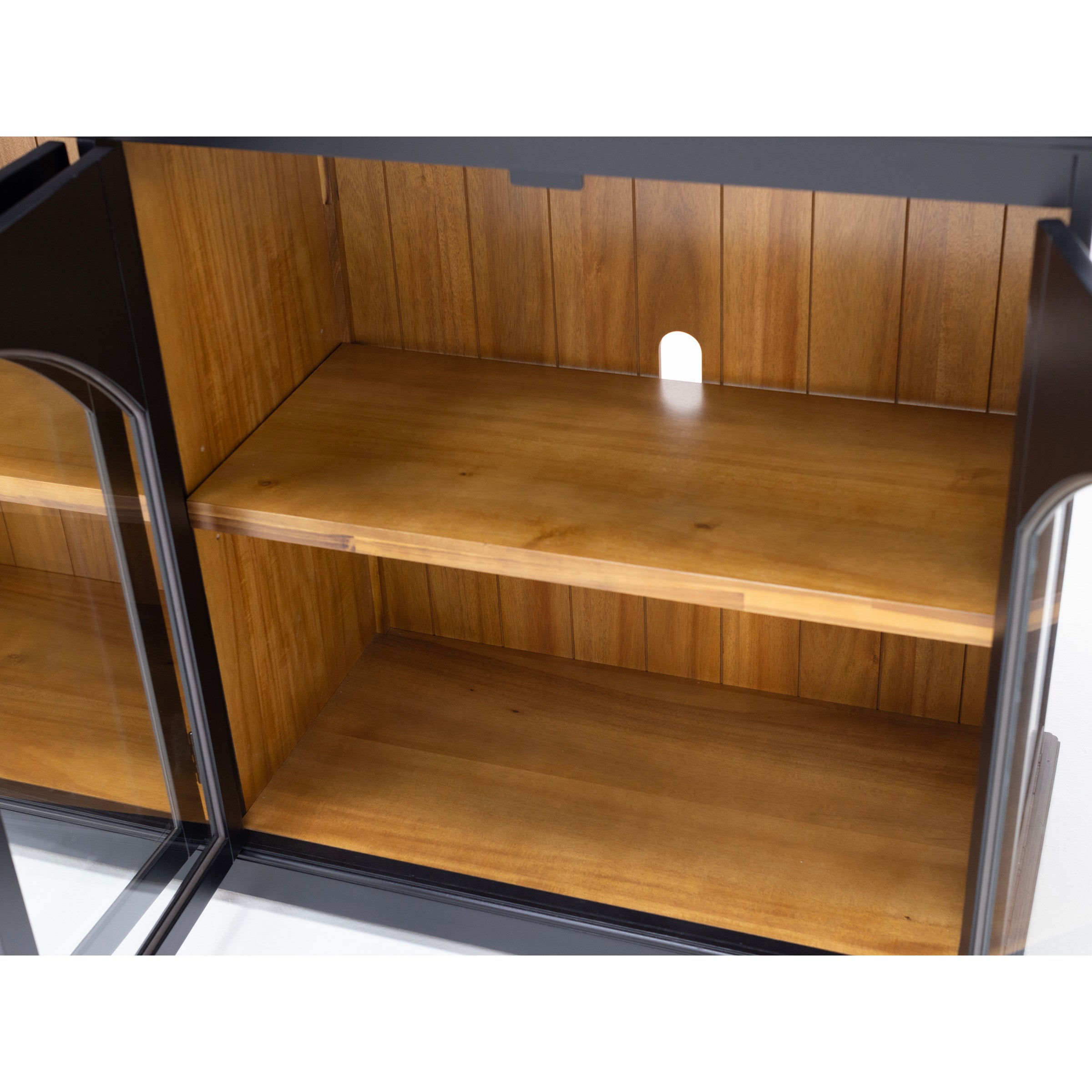 Essential Archuletta Black 4 Door Cabinet