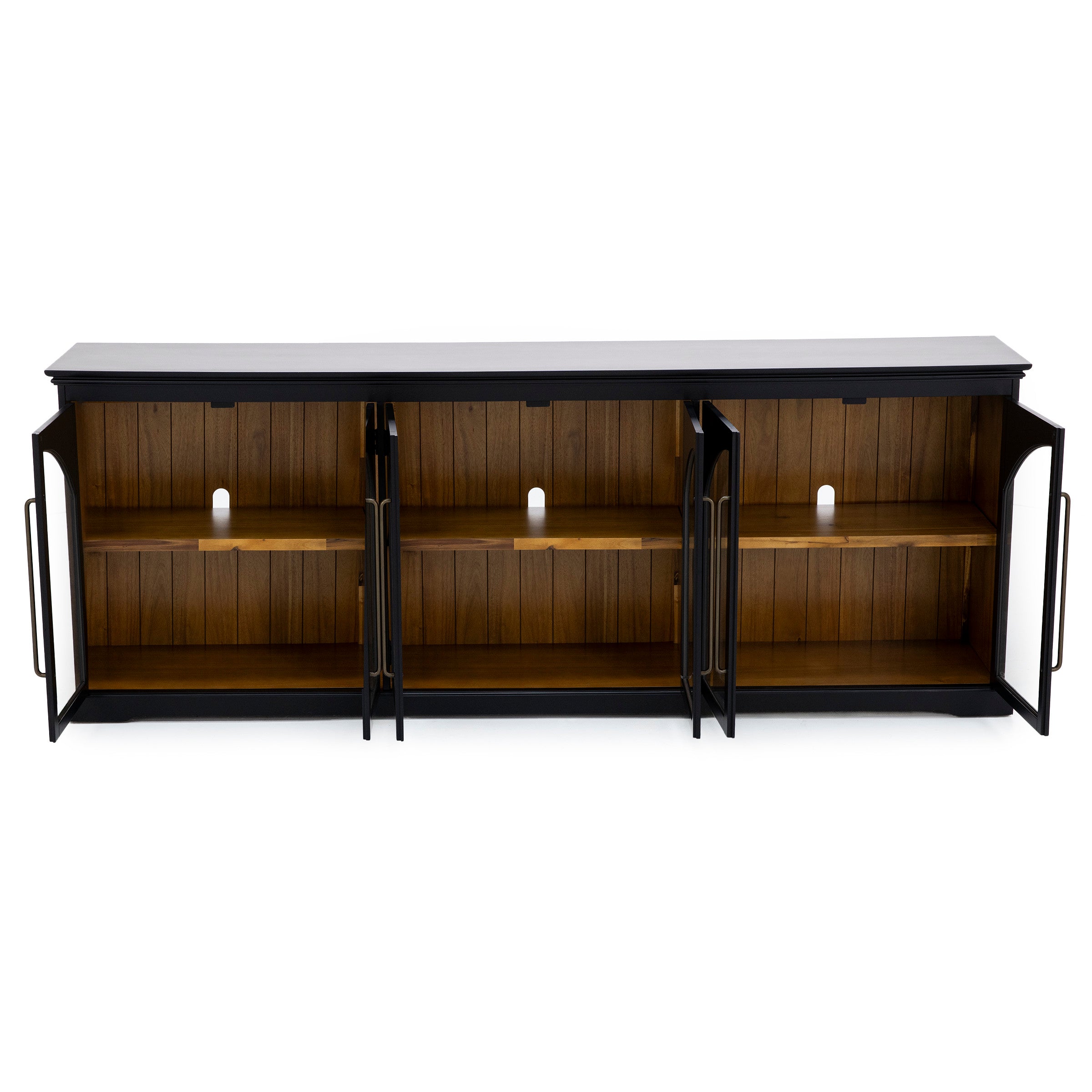 Essential Archuletta Black 6 Door Cabinet