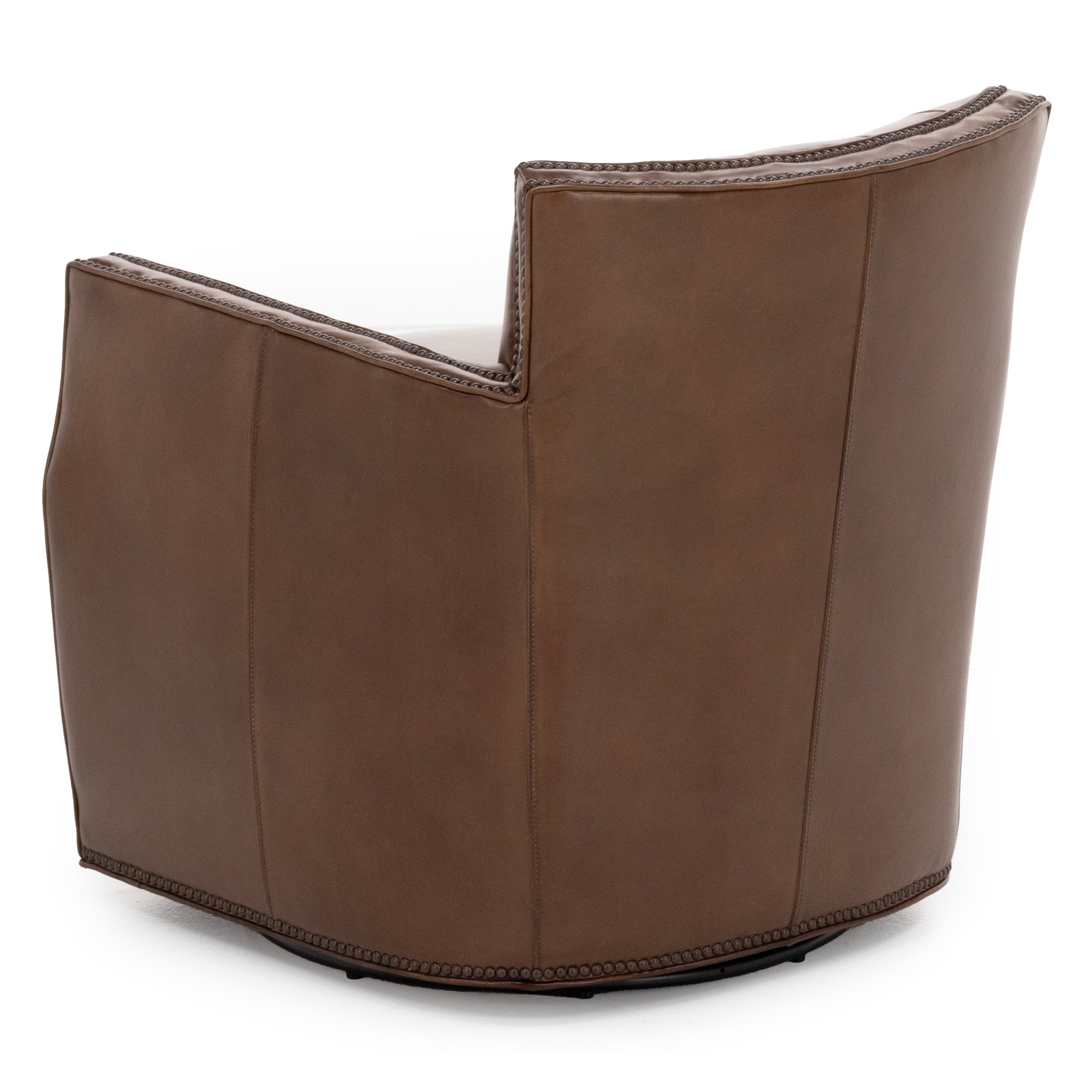 Carter Leather Swivel Club Chair