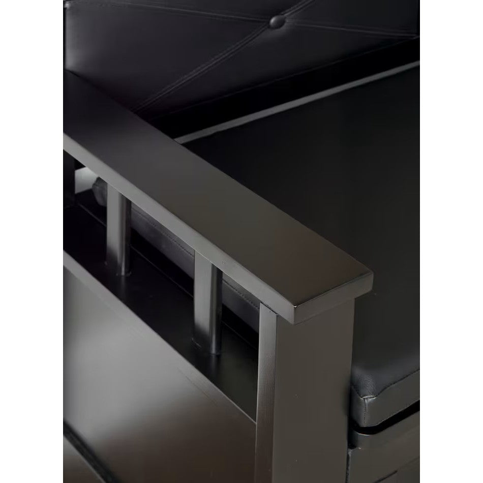Kennedy Storage Bench in Black
